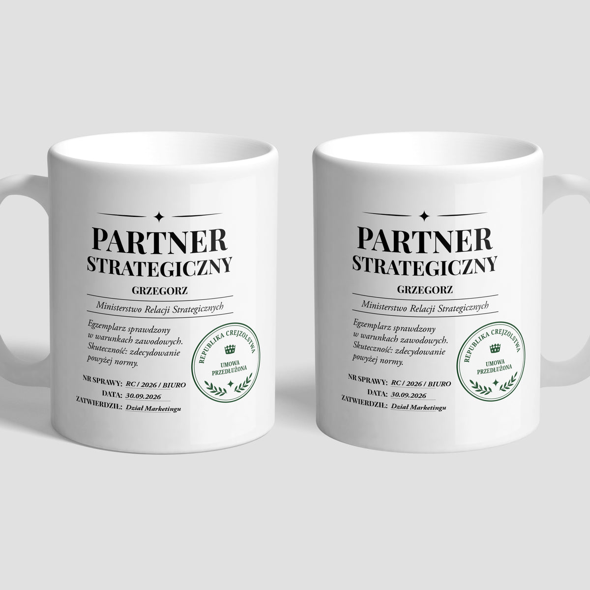 Personalizowany kubek dla chłopaka - partner strategiczny