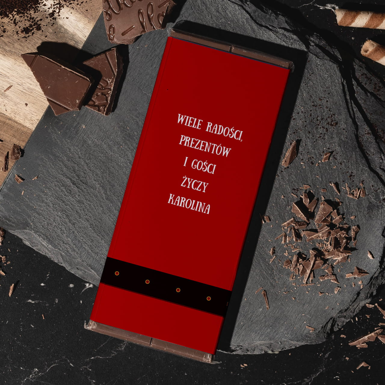 Personalizowana czekolada świąteczna upominek świąteczny czekolada personalizowana upominek na święta