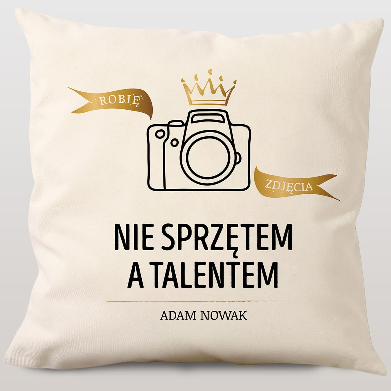 Poduszka dla fotografa prezent dla fotografa poduszka z nadrukiem poduszka personalizowana gadżet dla fotografa