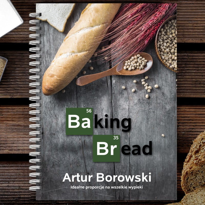 Personalizowany przepiśnik dla serialomaniaka - baking bread zeszyt na przepisy zeszyt do przepisów