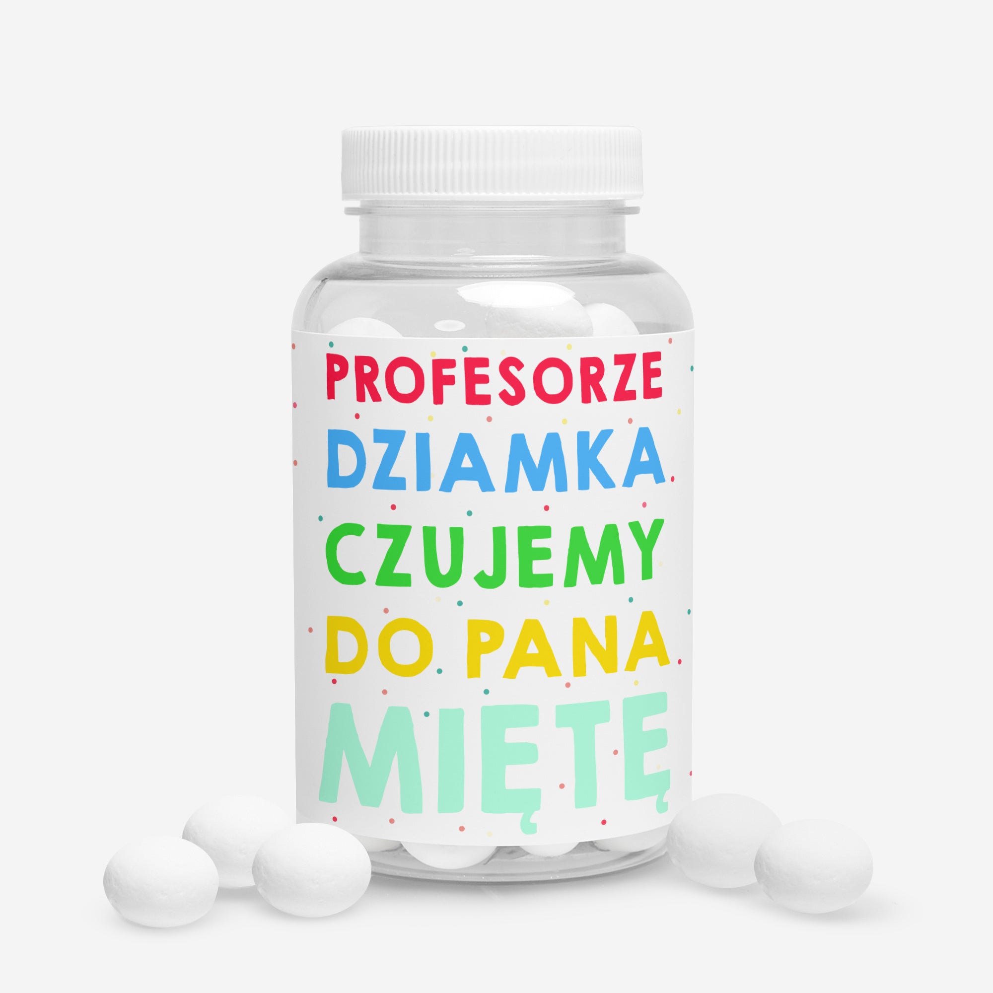 Personalizowane cukierki na drobny upominek dla nauczyciela