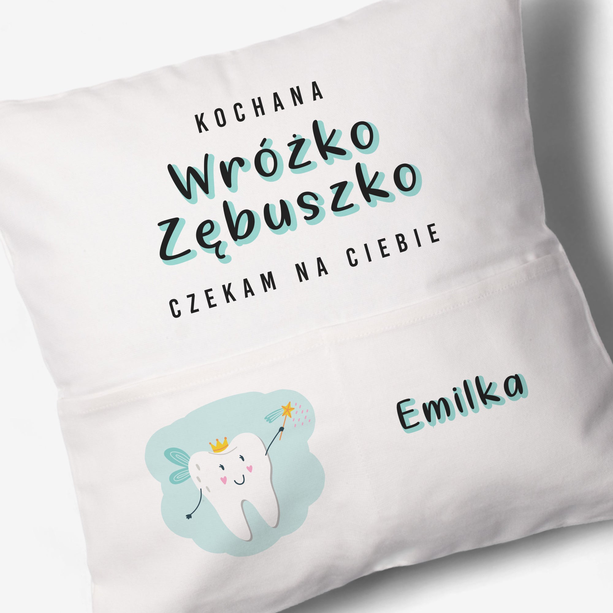 Personalizowana poduszka dla dziecka - wróżka zębuszka