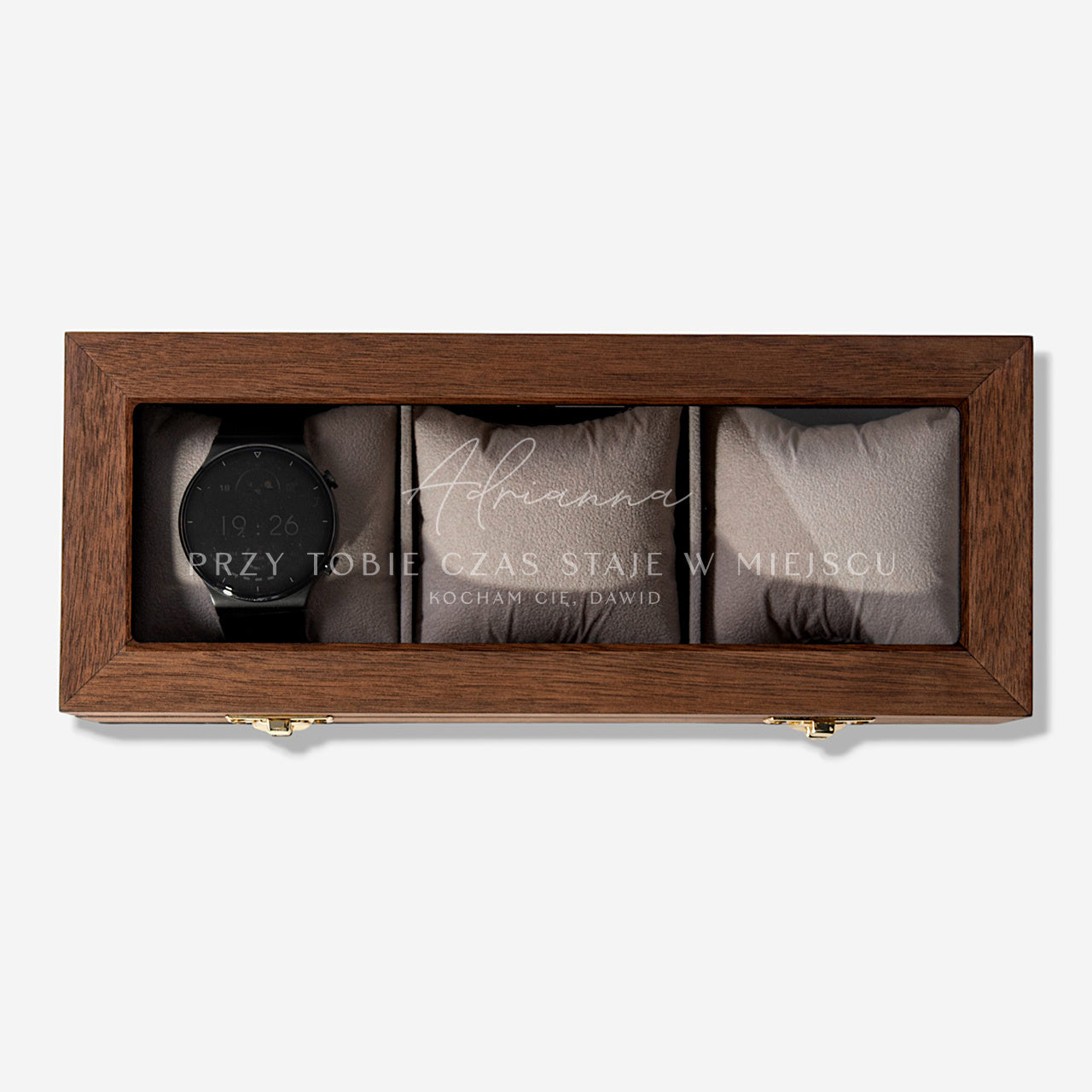 Kasetka na zegarki - prezent na walentynki dla narzeczonej