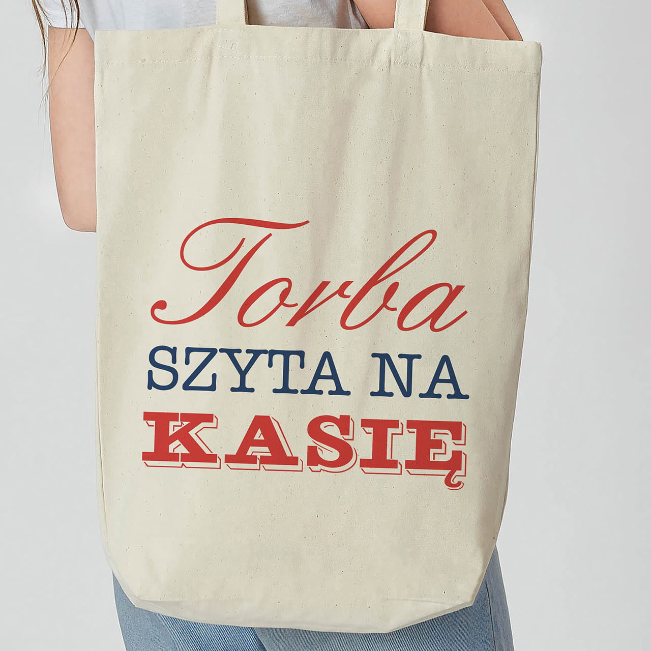 Torba z nadrukiem - prezent dla krawcowej