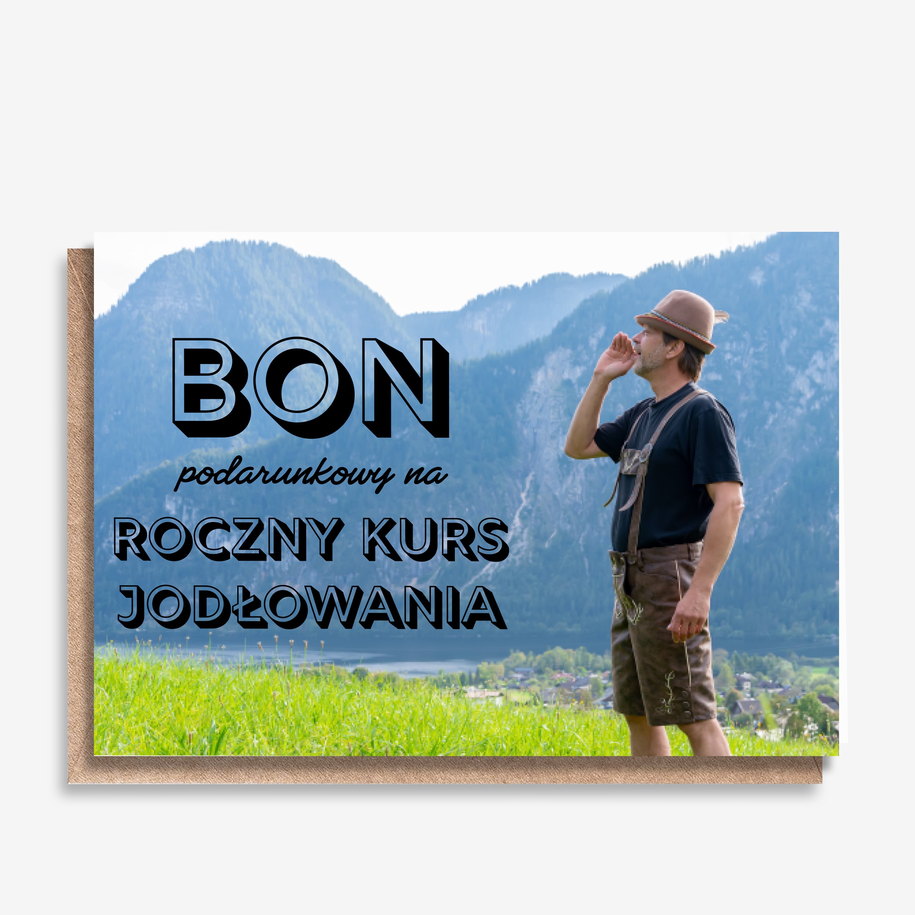 Śmieszna kartka na prezent - bon podarunkowy kartka personalizowana na prezent
