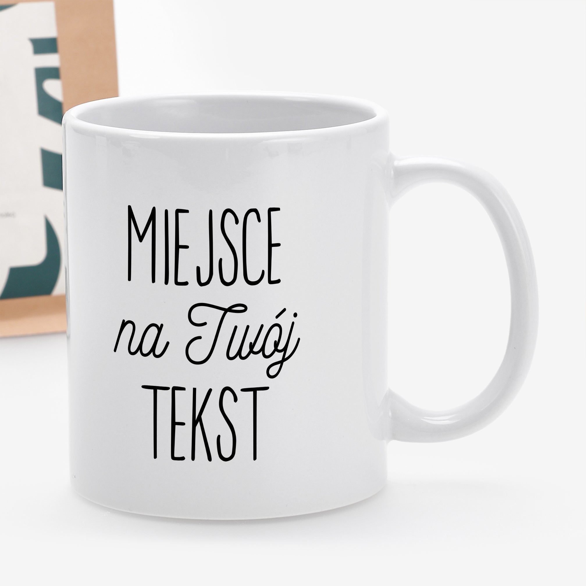 Kawa i kubek - Twój Tekst - prezent dla miłośnika kawy