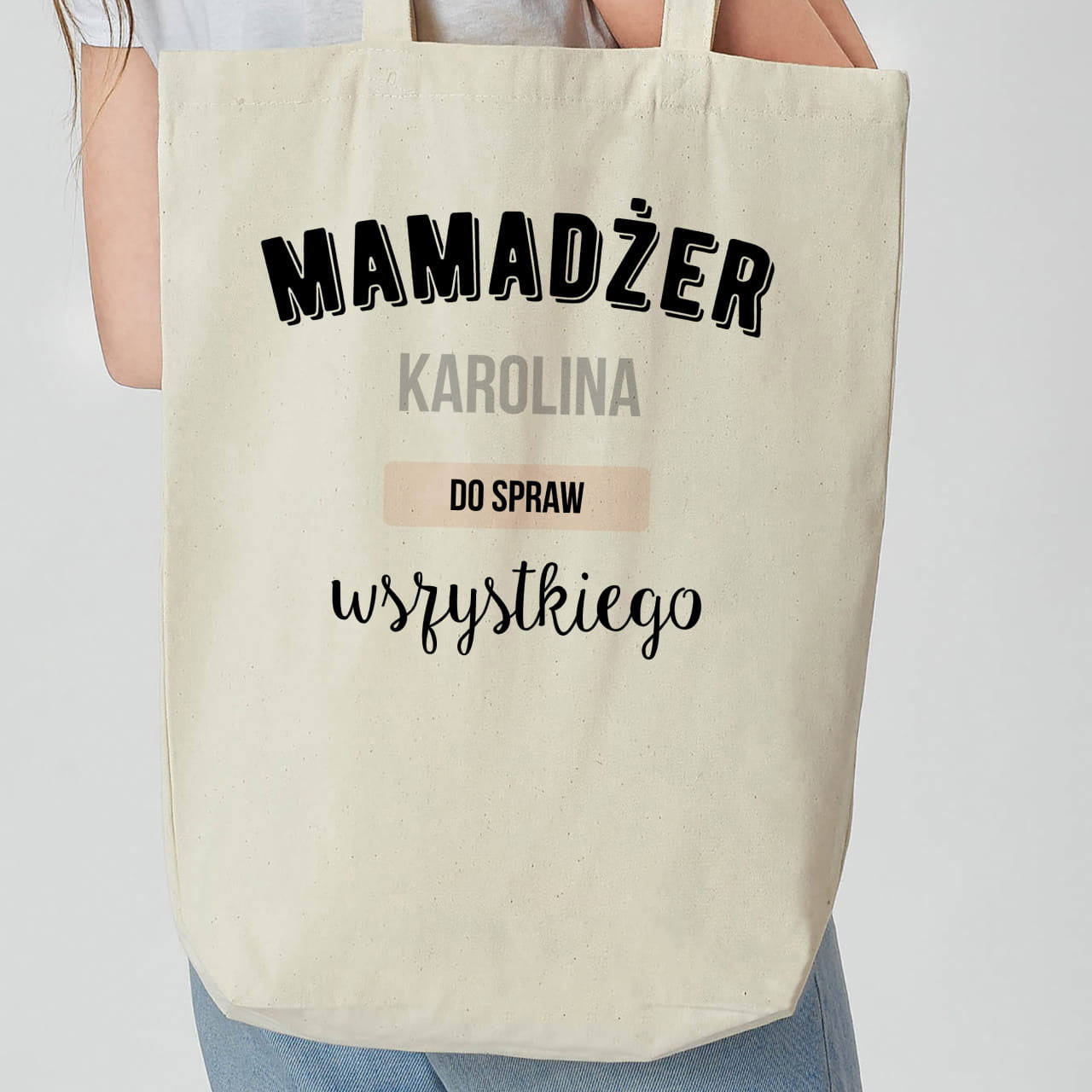 Personalizowana torba na zakupy dla mamy torba dla mamy prezent dla mamy torba na zakupy