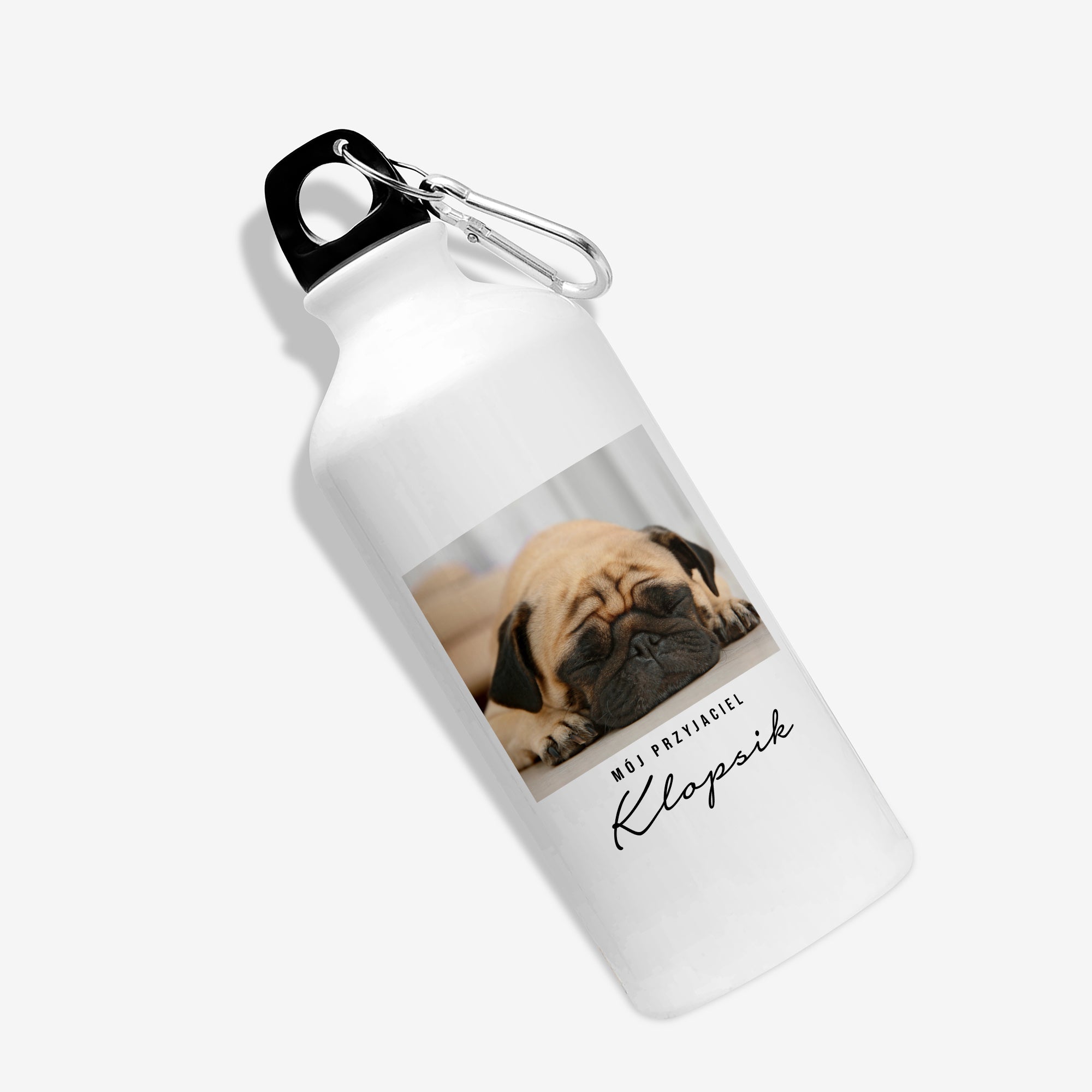 Personalizowany bidon ze zdjęciem - przyjaciel prezent dla psiarza bidon personalizowany prezent dla miłośnika psów