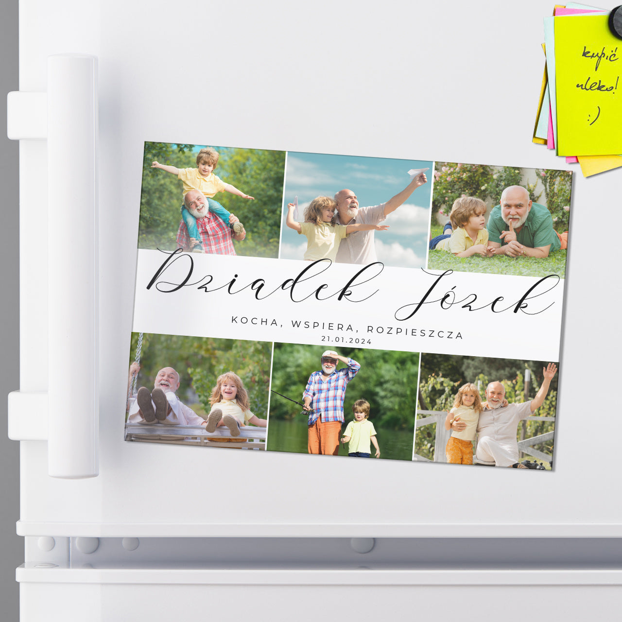 Personalizowany magnes - upominek na Dzień Dziadka