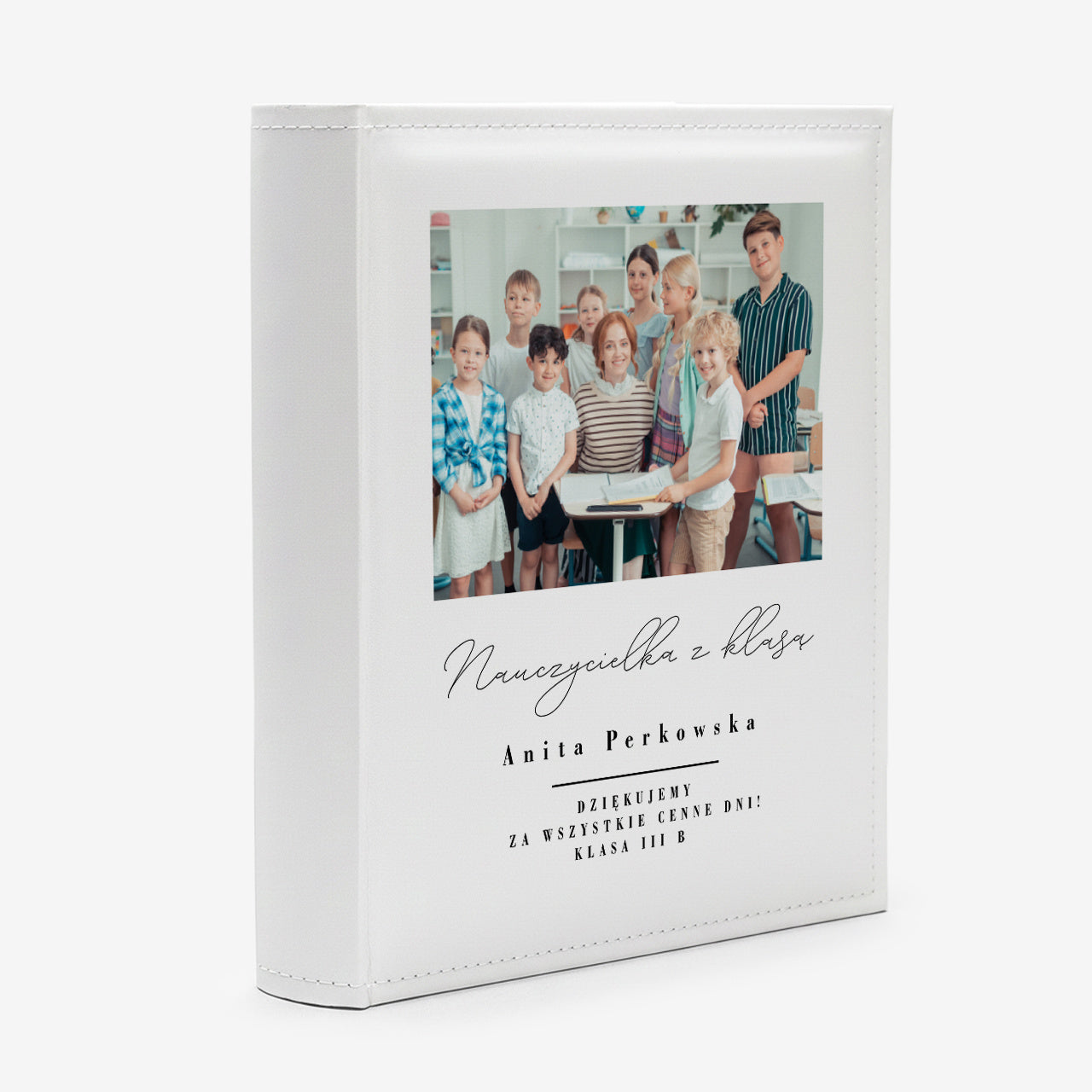 Personalizowany album fotograficzny - podziękowanie dla nauczyciela
