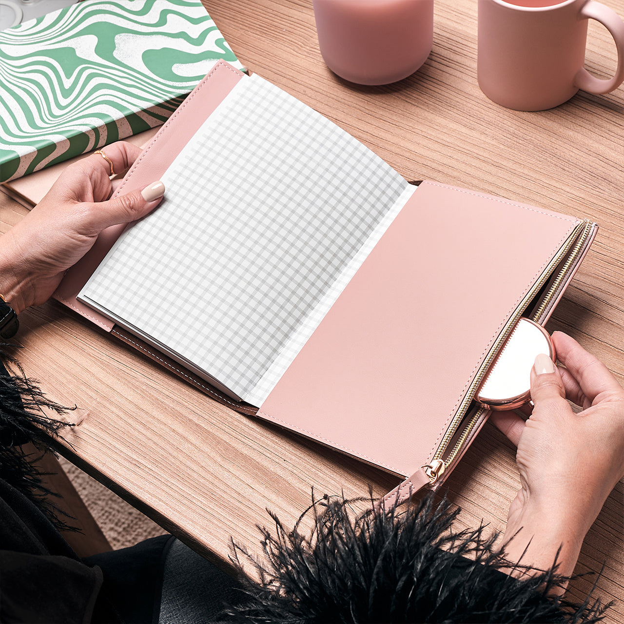 Personalizowany notes na zamek SZYCHA personalizowany notes prezent dla koleżanki z pracy prezent dla niej