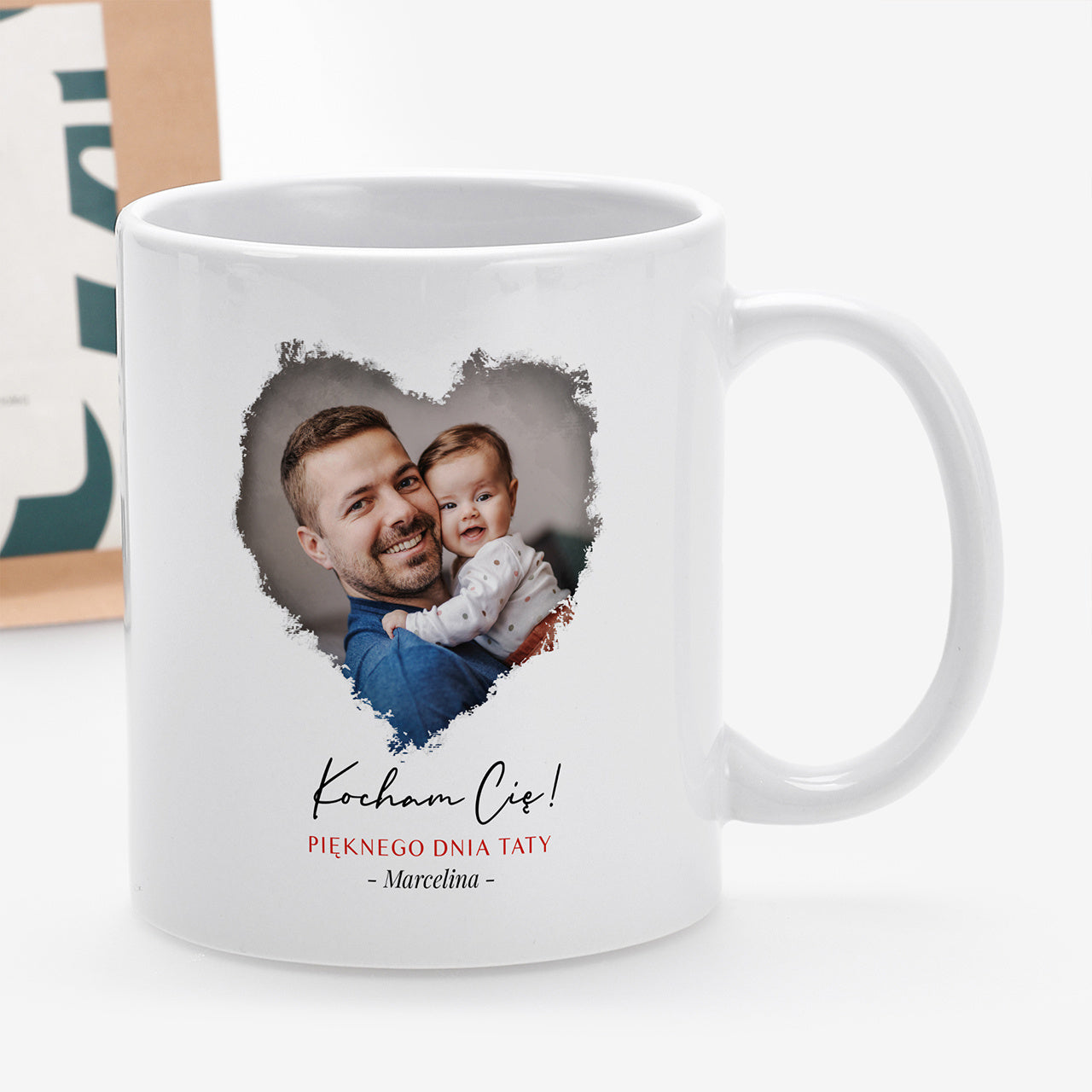 Zestaw prezentowy na Dzień Taty - kawa i kubek ze zdjęciem prezent dla taty prezent na Dzień Ojca