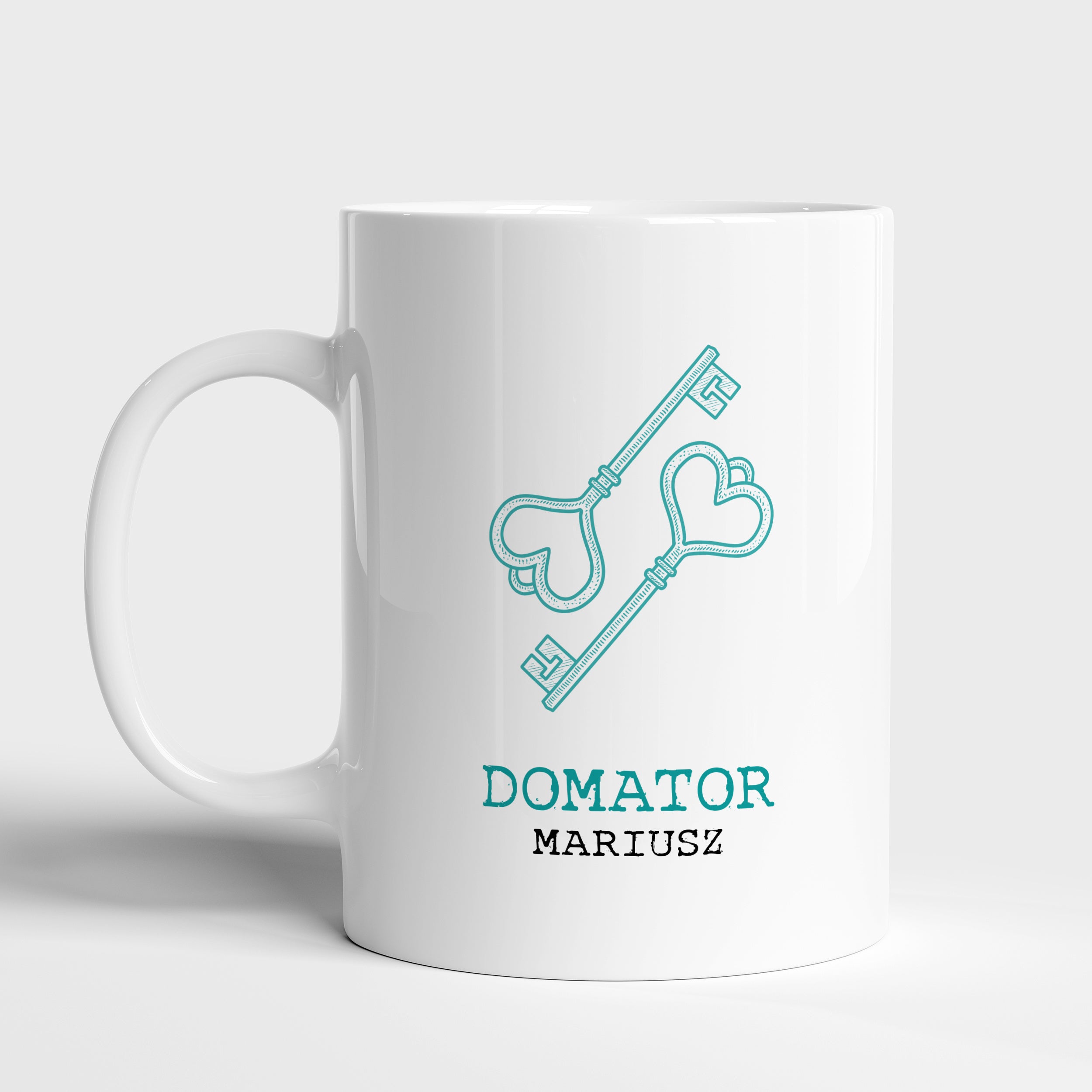 Imienny kubek - upominek dla domatora kubek z nadrukiem personalizowany kubek kubek imienny prezent dla domatora