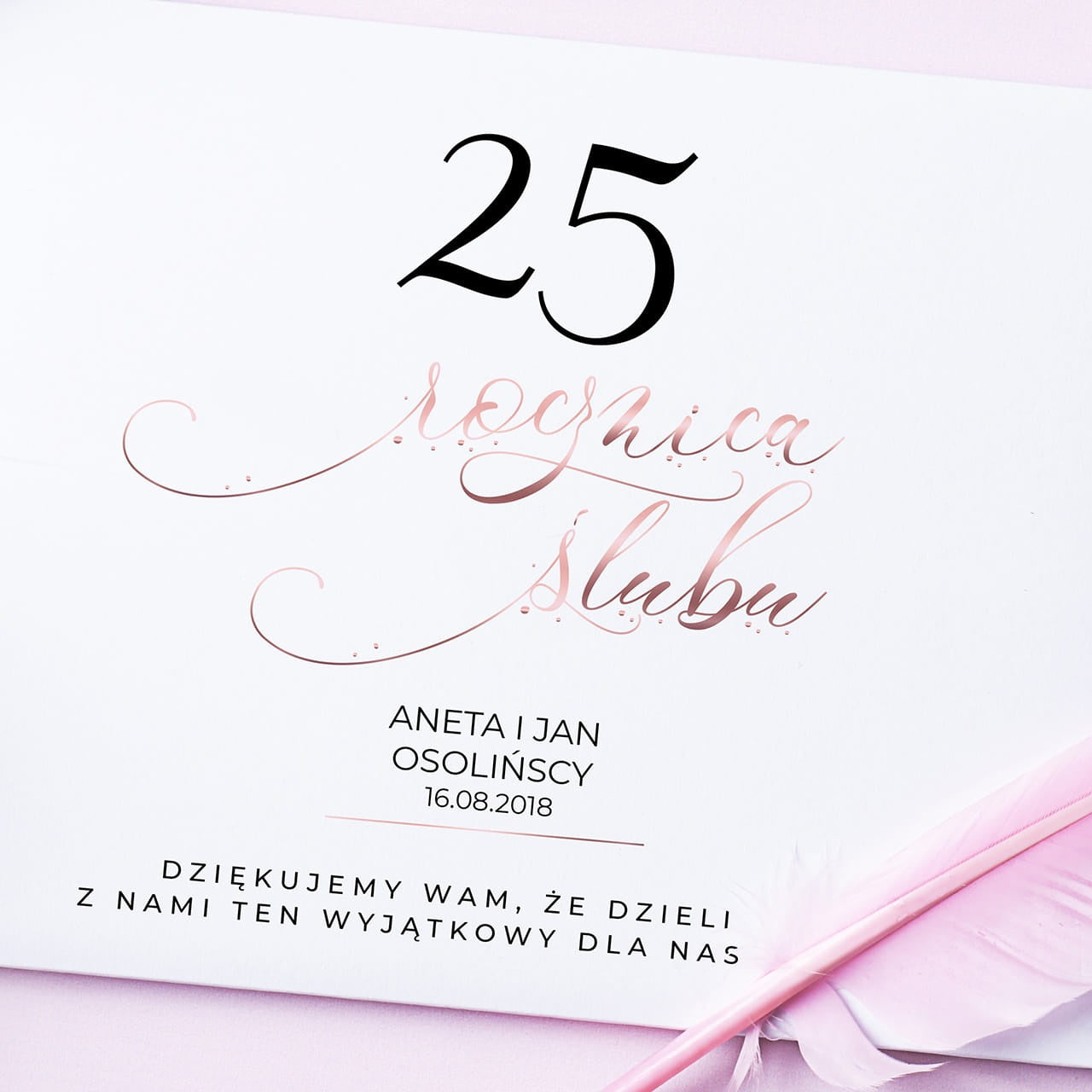 Personalizowana księga gości na Rocznicę Ślubu prezent na rocznicę ślubu pamiątka na rocznicę ślubu