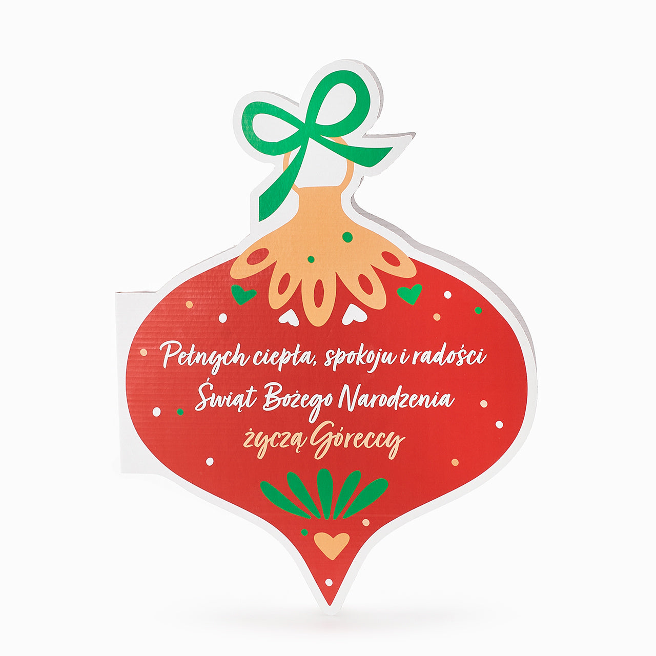 Oryginalna kartka świąteczna xxl bombka