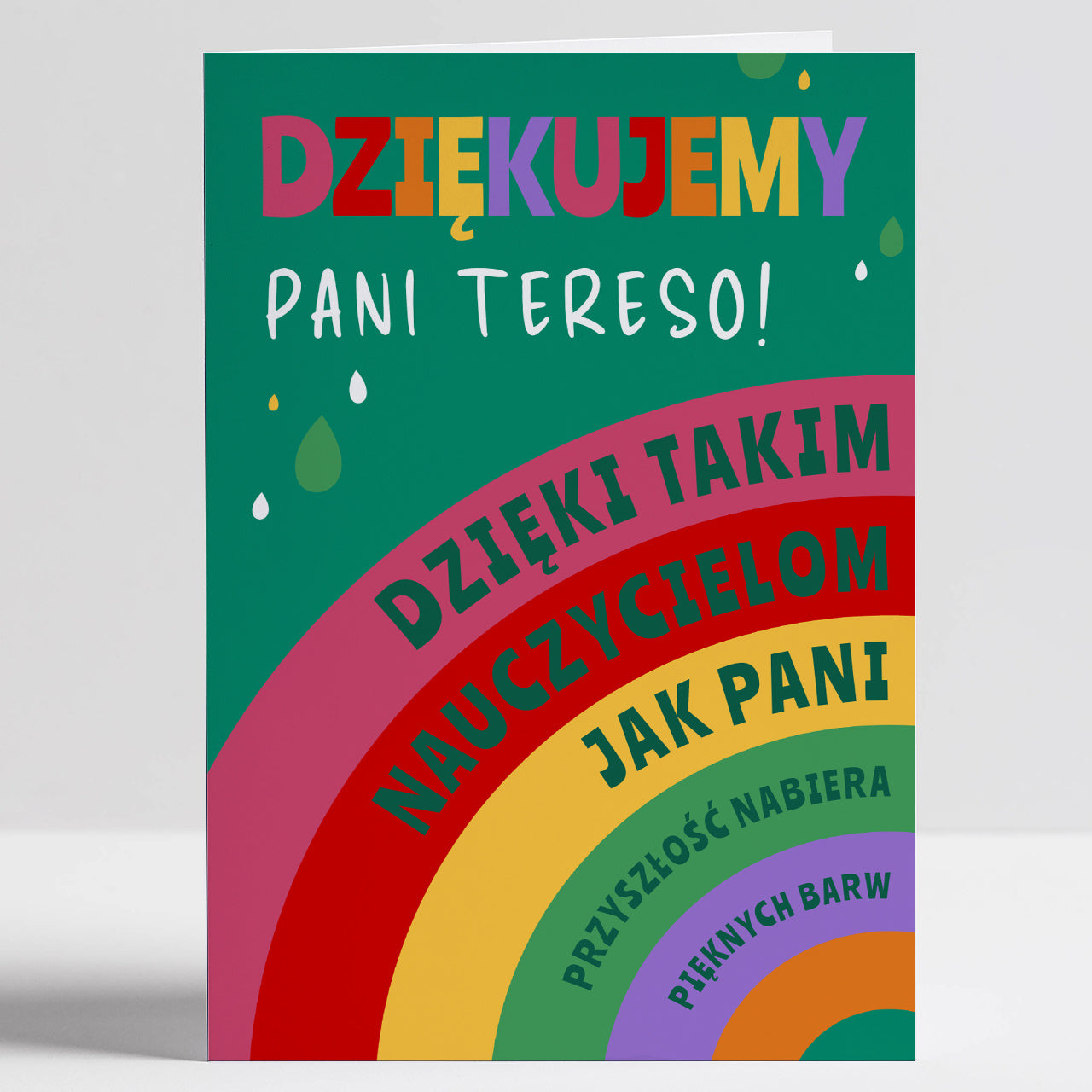 Kartka dla ulubionego nauczyciela