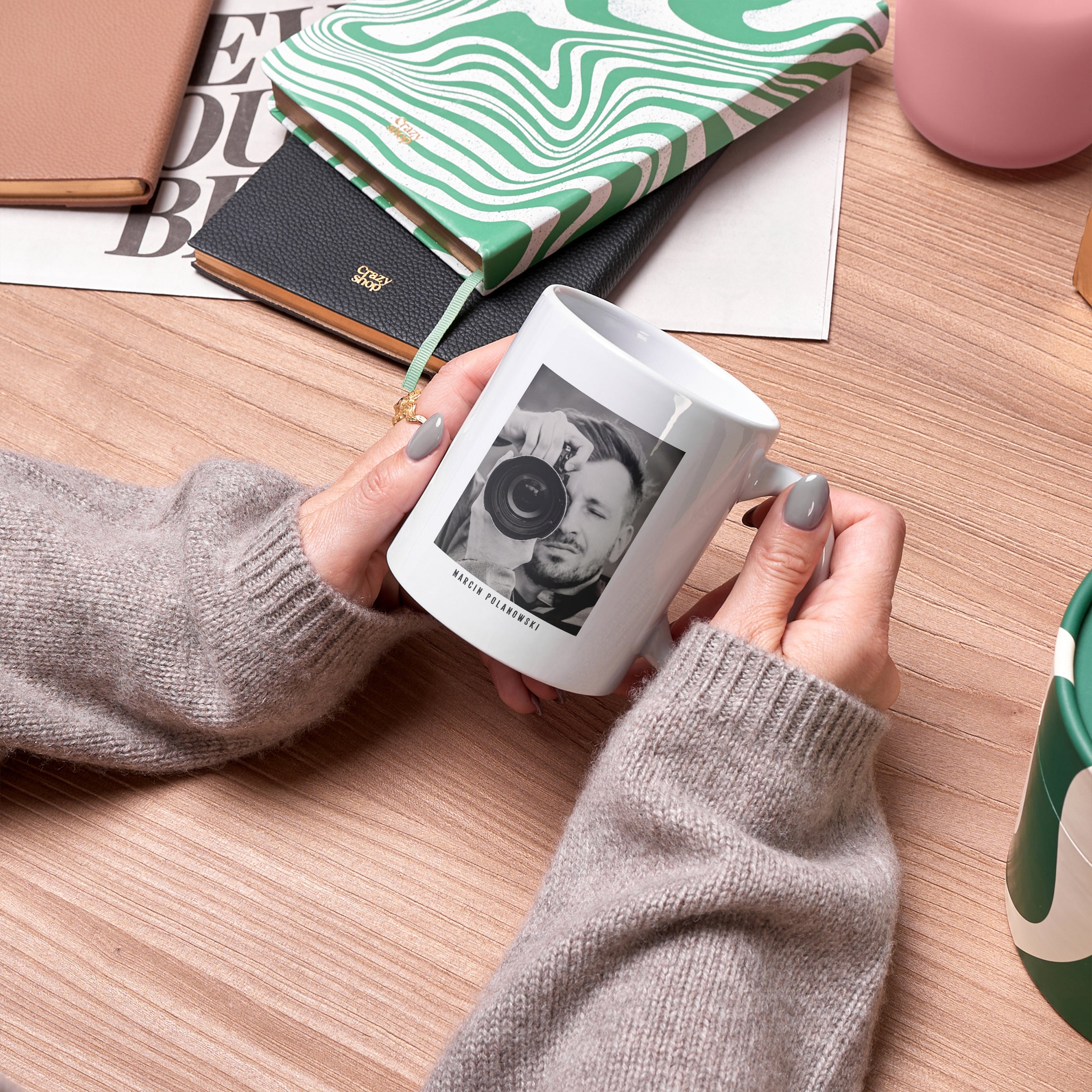 Kubek dla fotografa - Życie Jak Aparat prezent dla fotografa gadżet dla fotografa personalizowany kubek