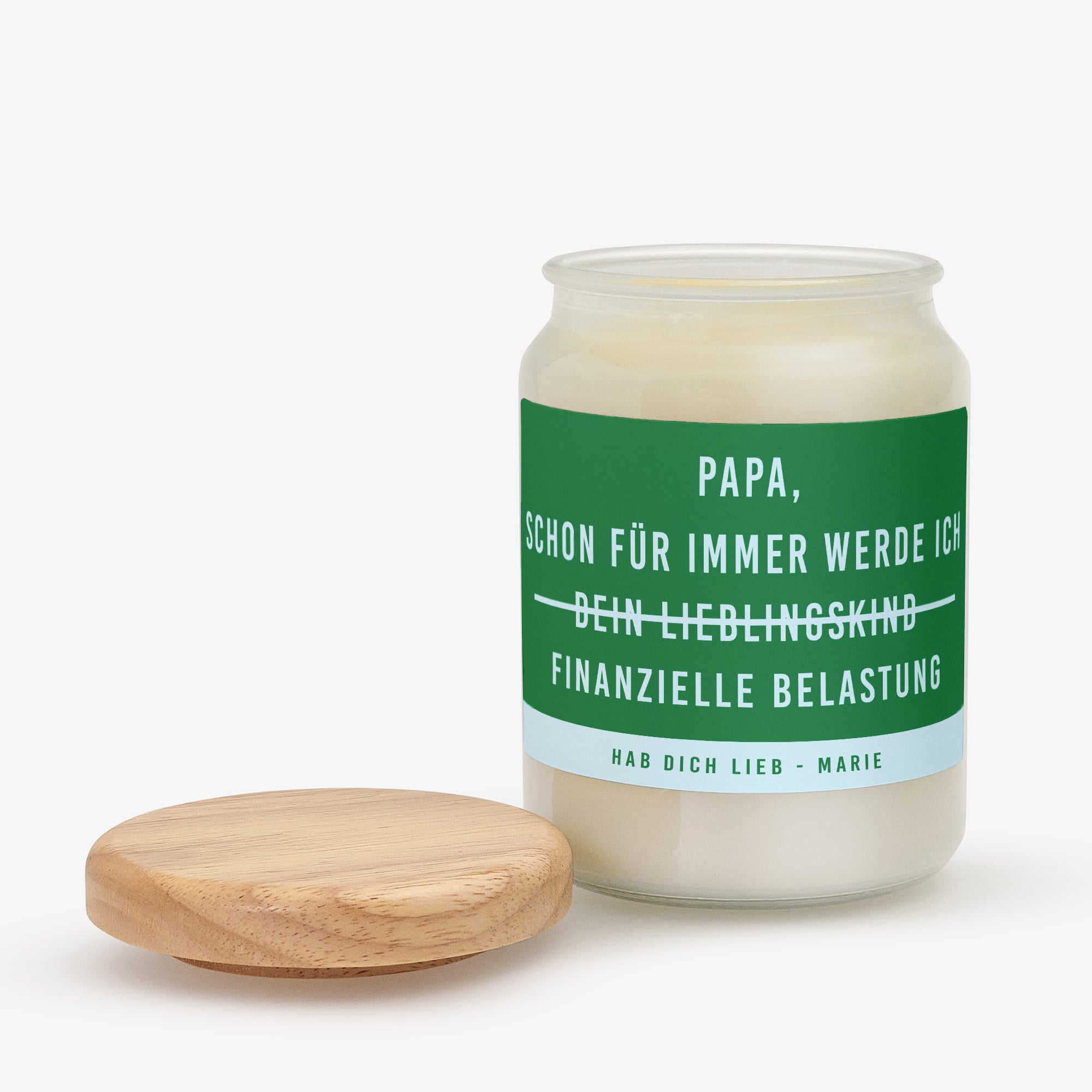 Personalisierte Kerze - lustiges Geschenk