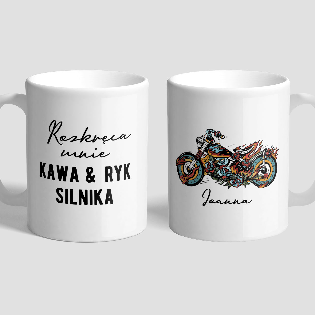 Kubek personalizowany dla motocyklisty kubek z nadrukiem prezent dla fana motoryzacji prezent dla mężczyzny