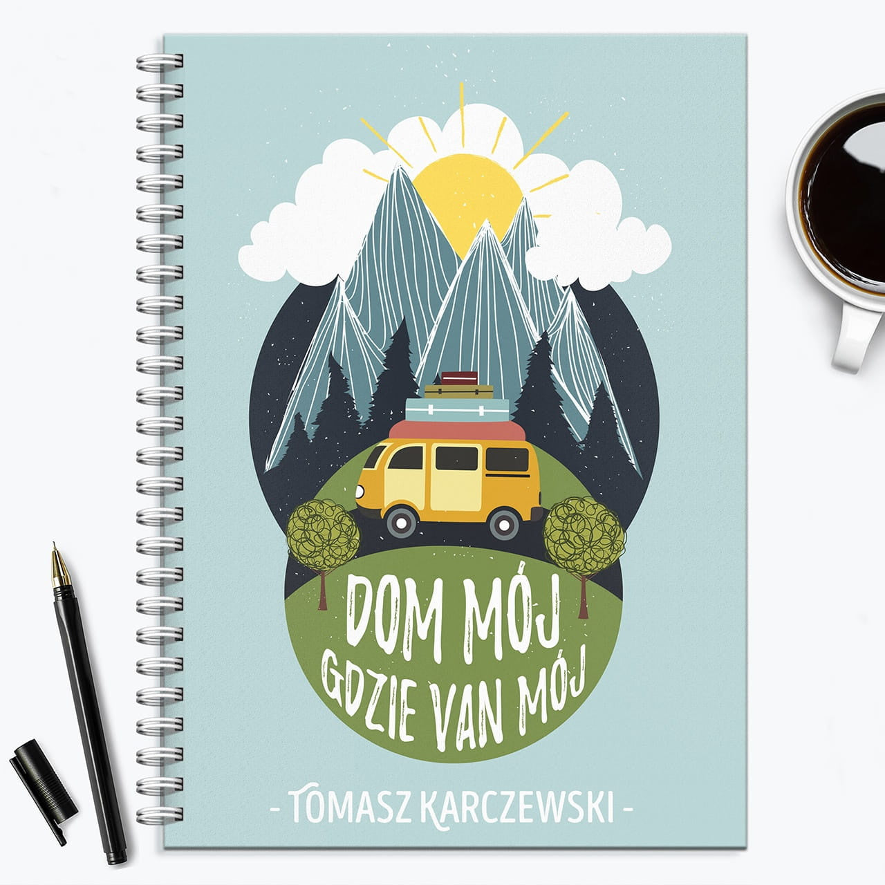 Personalizowany notatnik dla podróżnika prezent dla podróżnika notatnik personalizowany