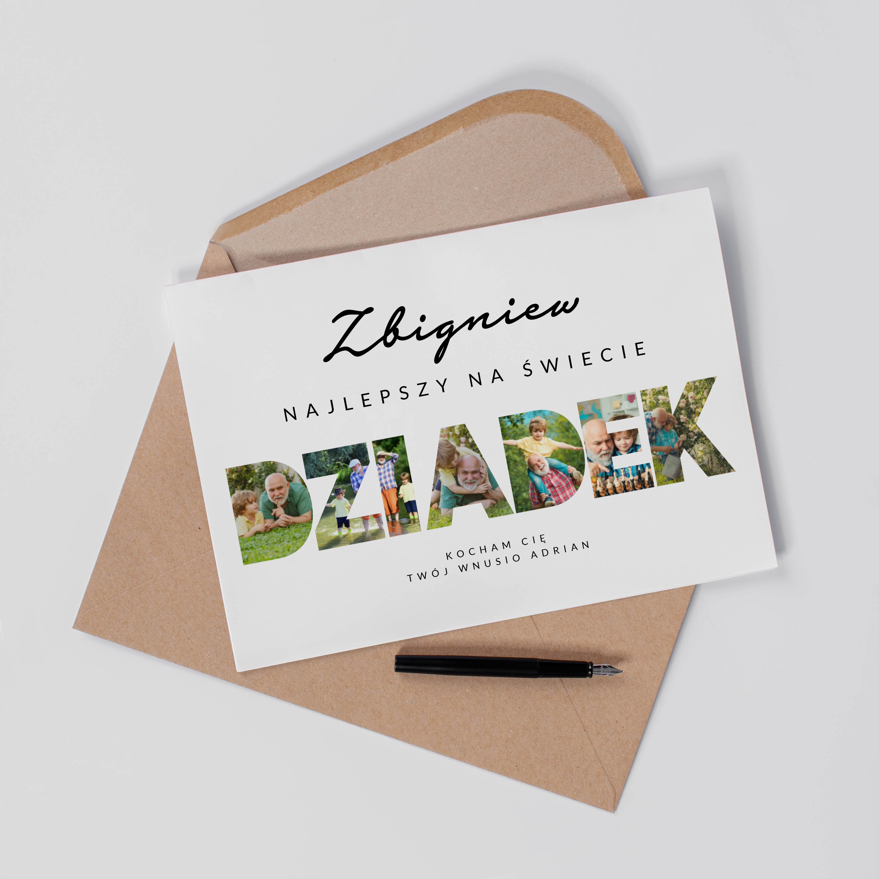 Personalizowana kartka XXL - duża kartka na Dzień Dziadka