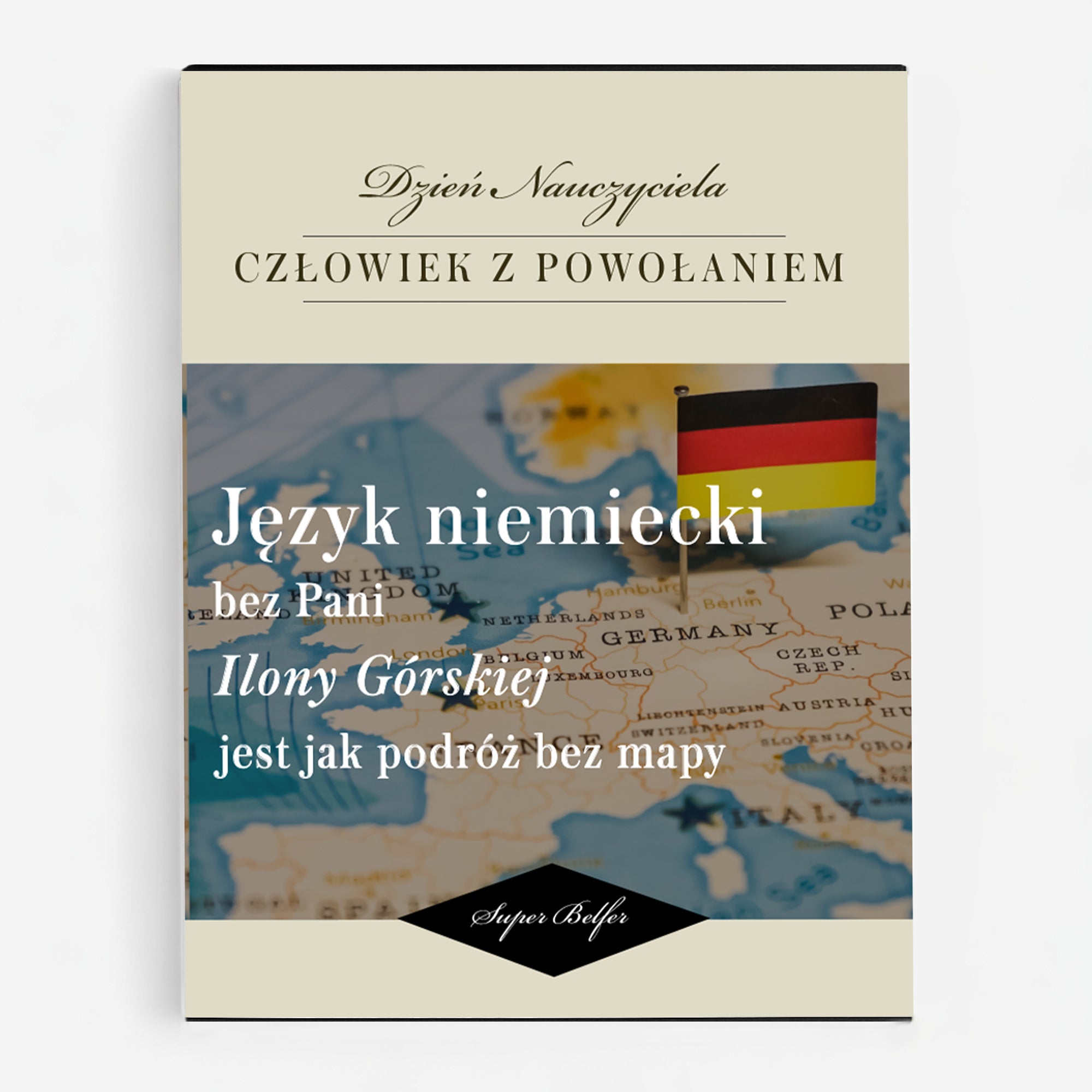 Czekoladki personalizowane dla nauczyciela niemieckiego