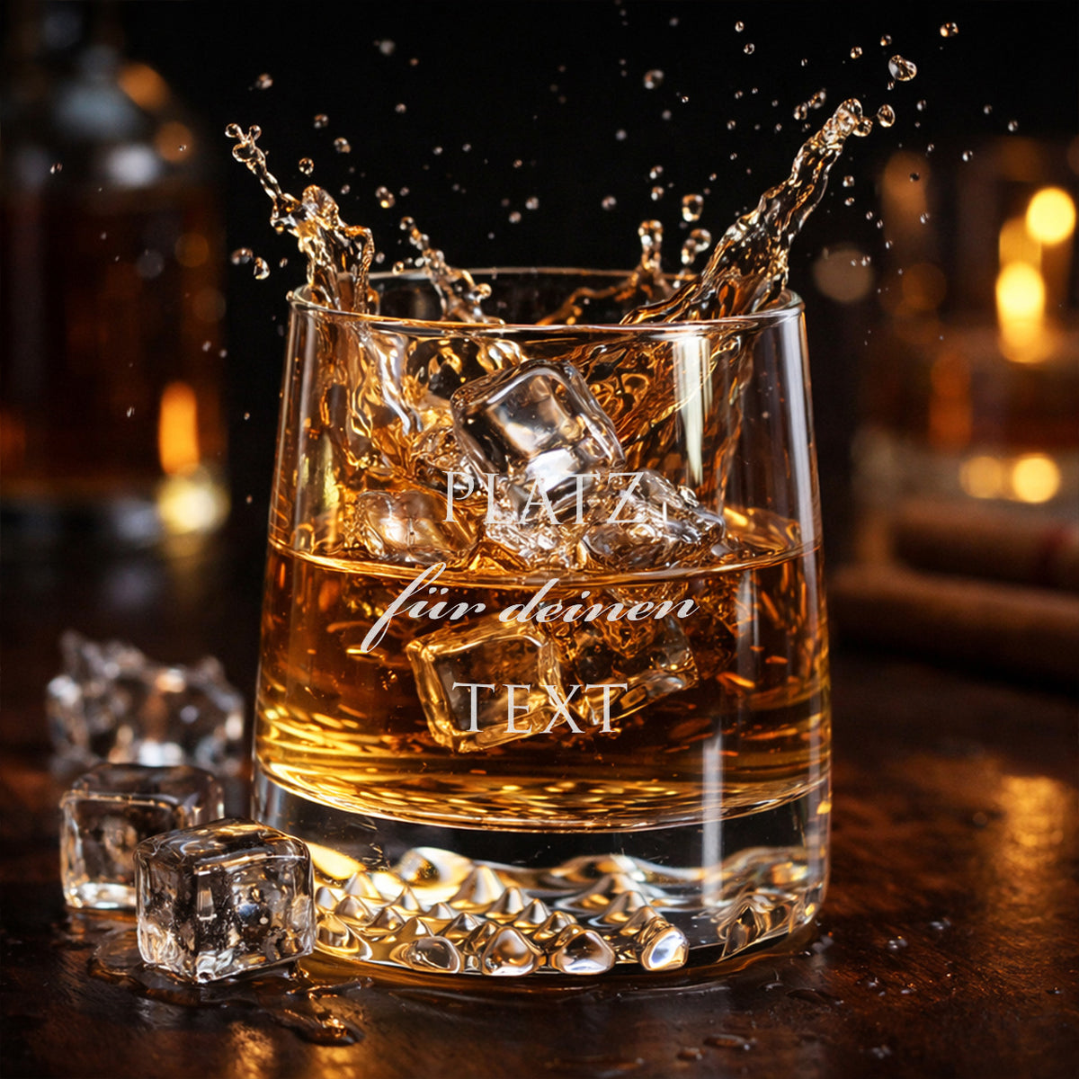 Graviertes Whiskyglas - DEIN TEXT