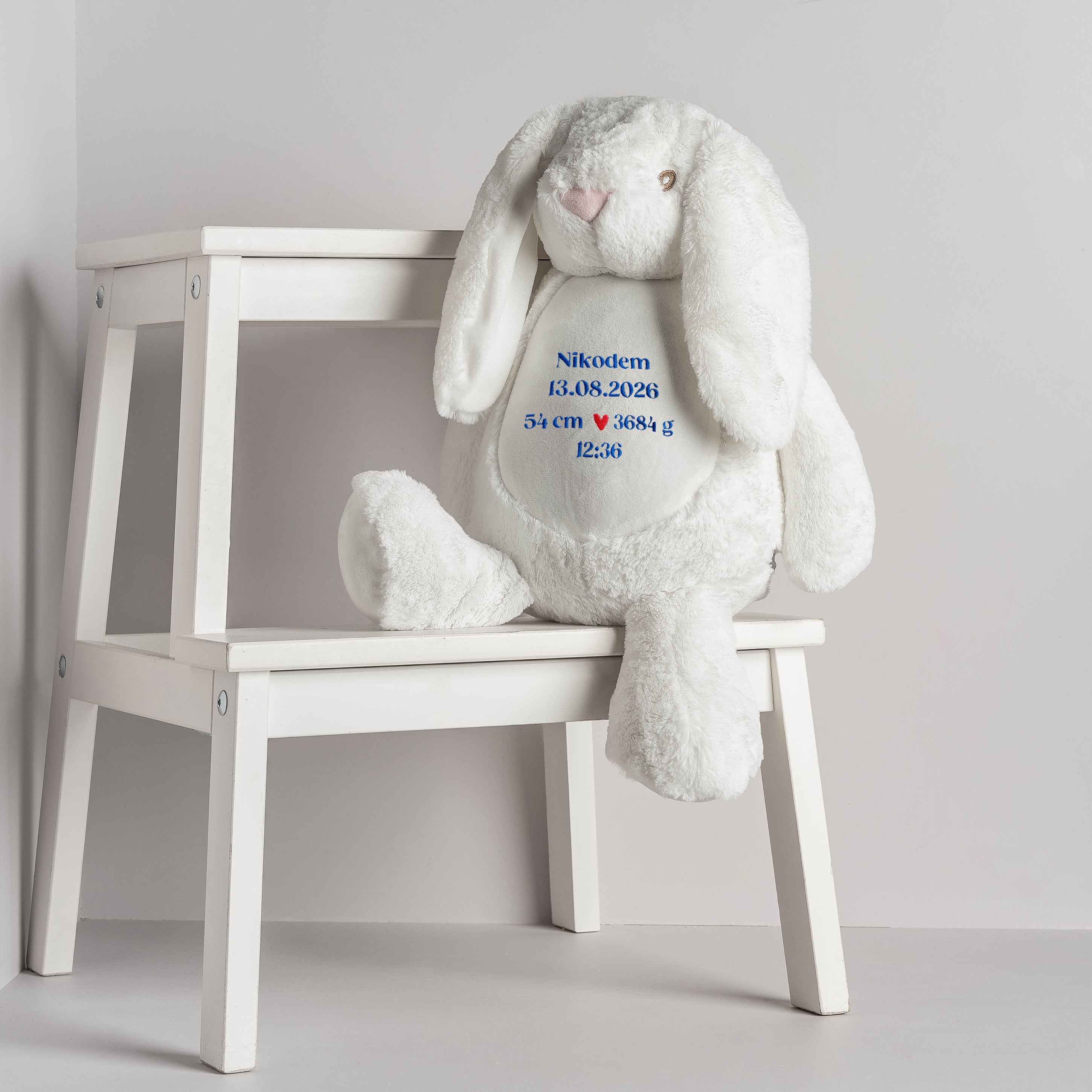 Personalizowana maskotka z metryczką - prezent na narodziny chłopca pamiątka narodzin chłopca