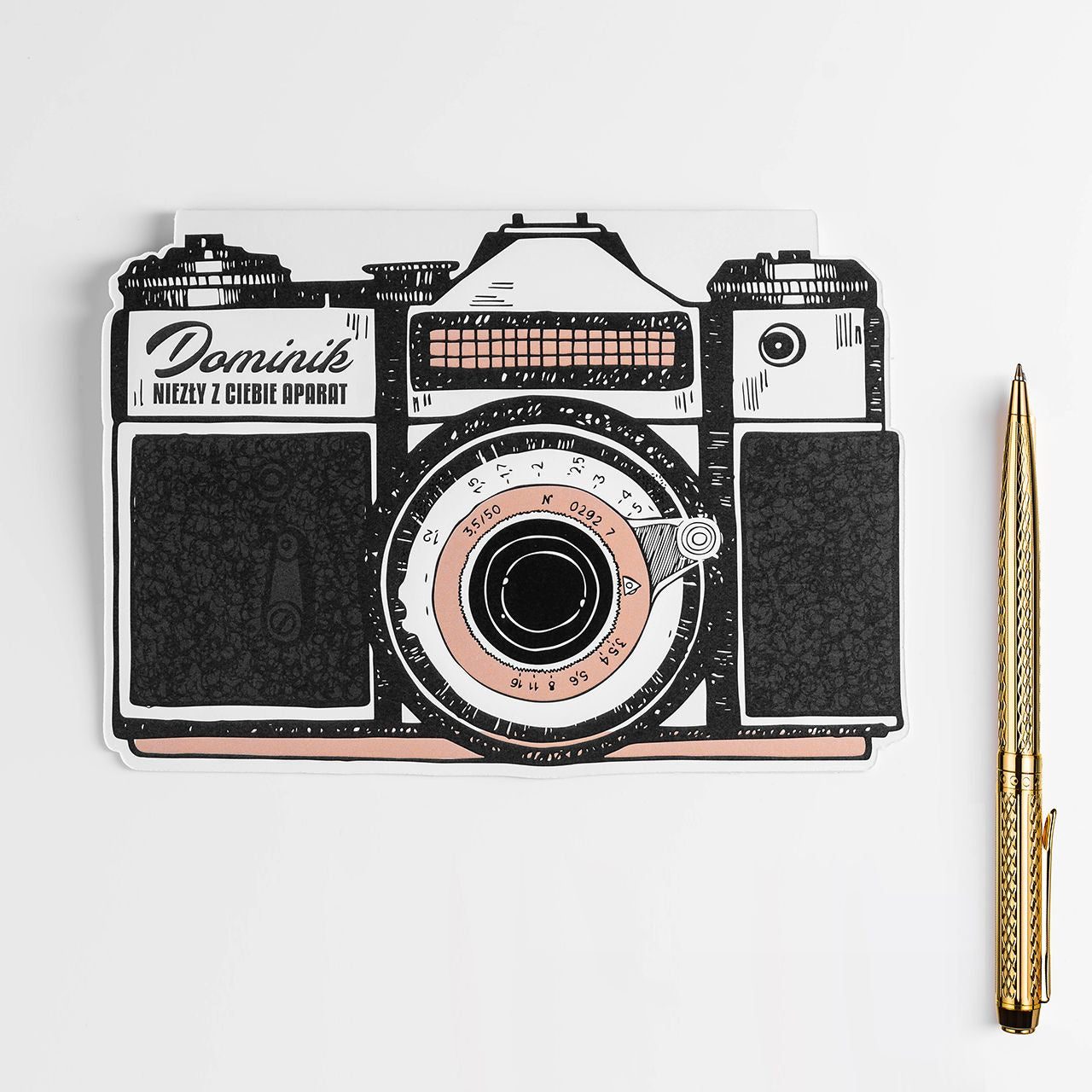 Personalizowana kartka urodzinowa dla fotografa - Niezły z Ciebie aparat!