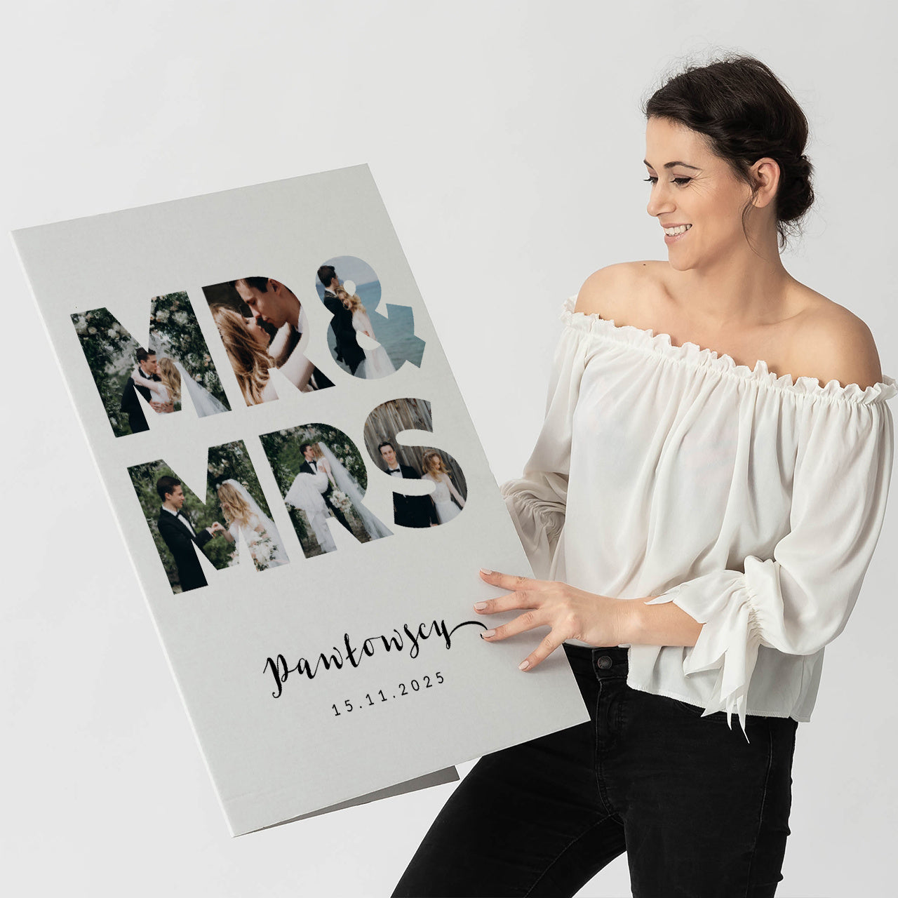 Personalizowana kartka ślubna - Mr&Mrs