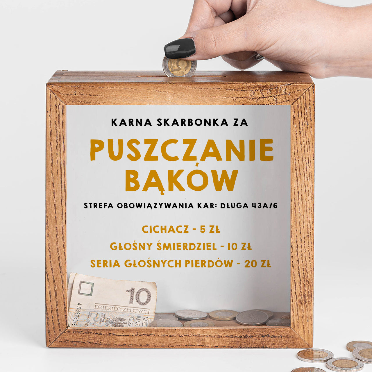Skarbonka za puszczanie bąków - humorystyczny prezent
