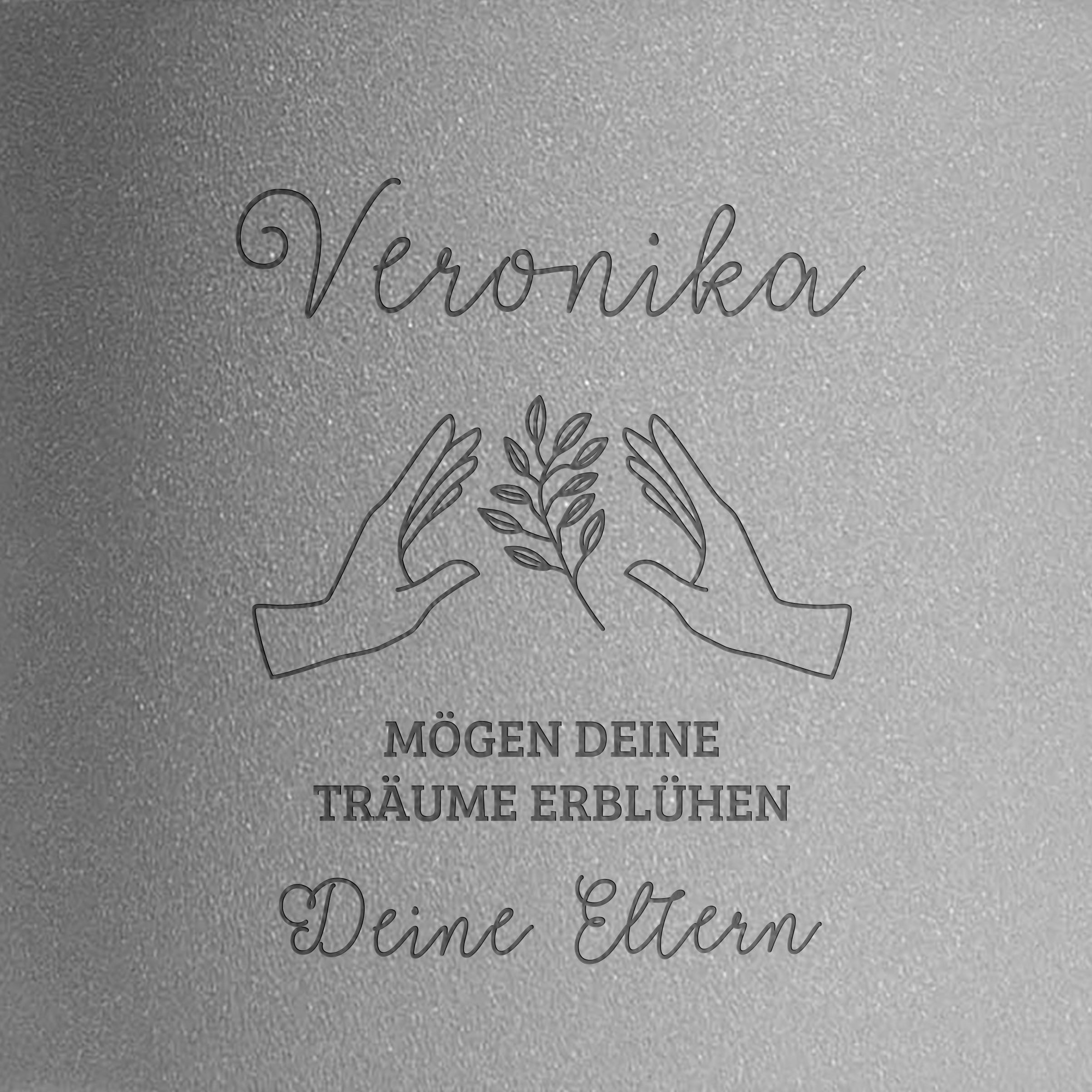 Personalisierter Blumentopf für die Teenager-Tochter