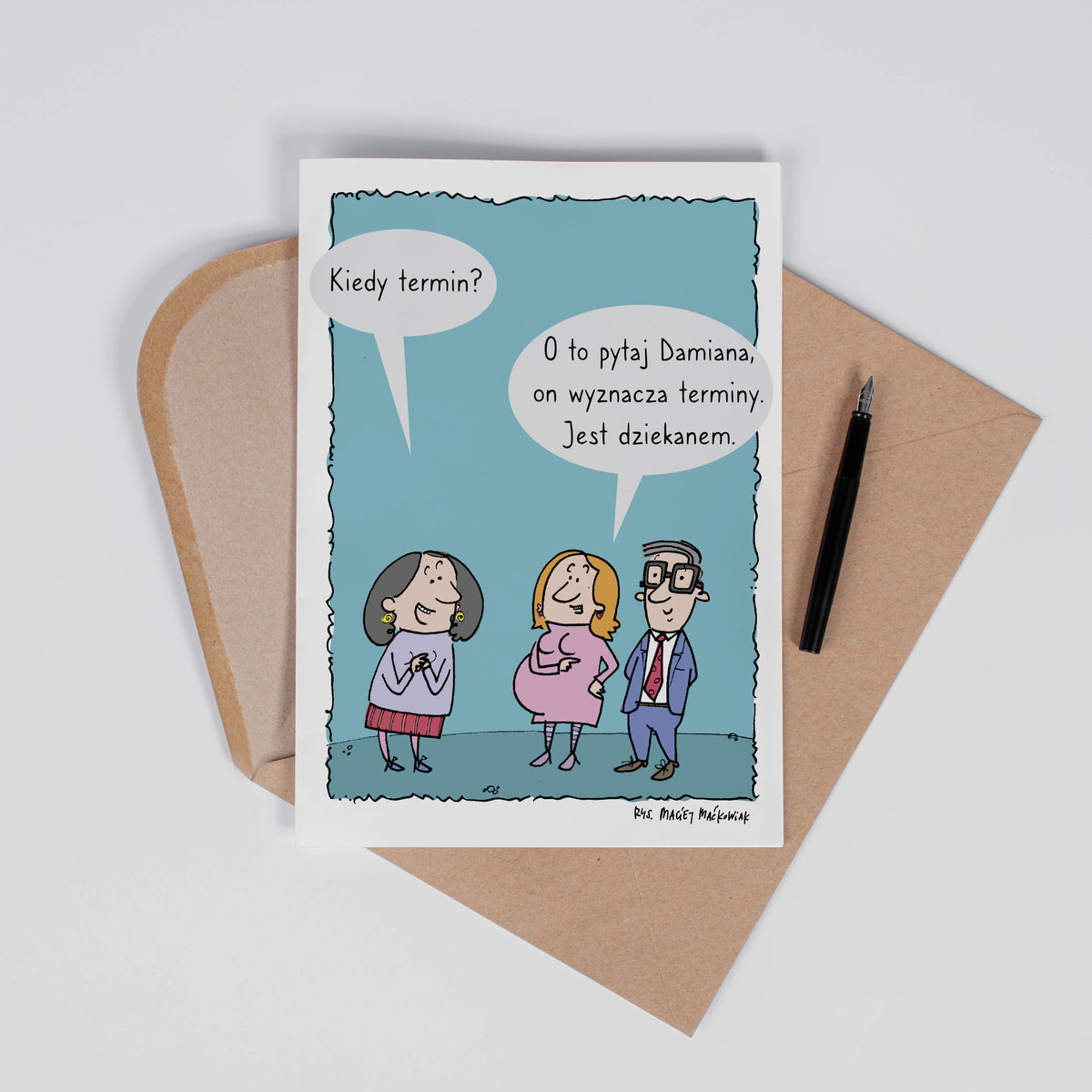Personalizowana kartka a4 - prezent dla dziekana