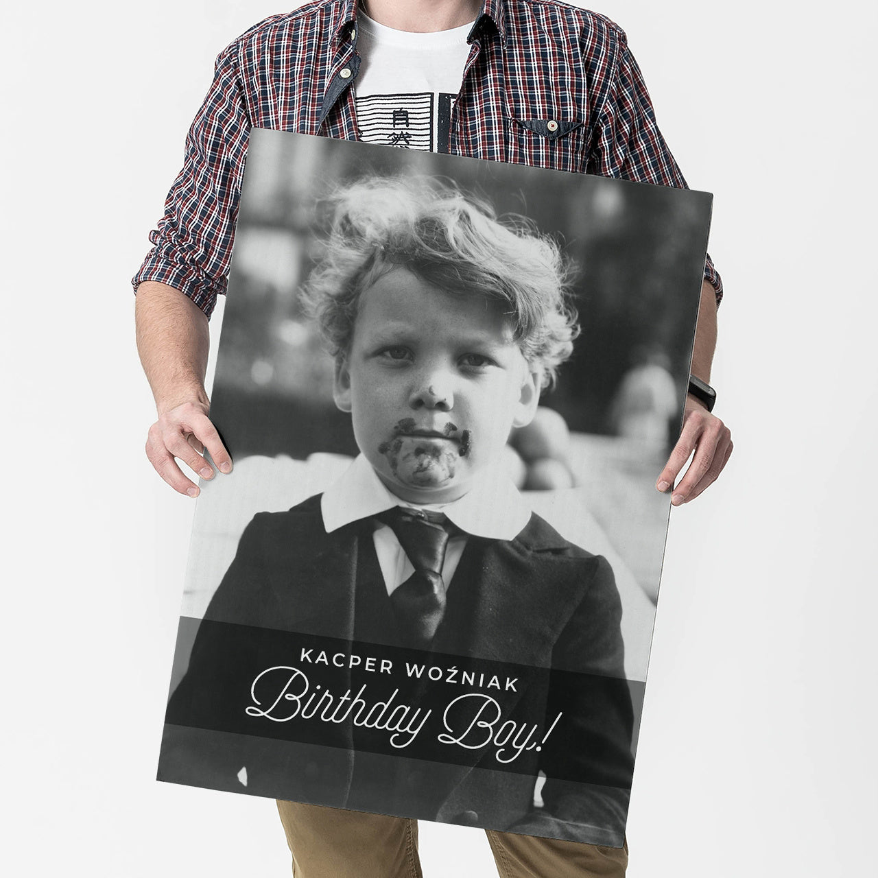 Personalizowana duża kartka na urodziny ze zdjęciem