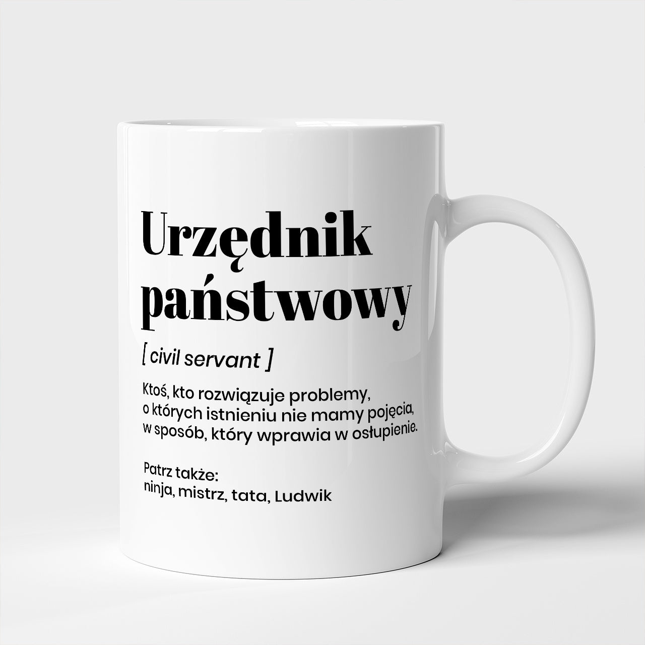 Kubek dla urzędnika państwowego