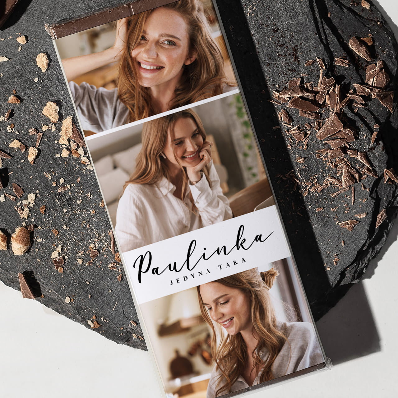 Personalizowana czekolada na Dzień Kobiet upominek na dzień kobiet czekolada personalizowana