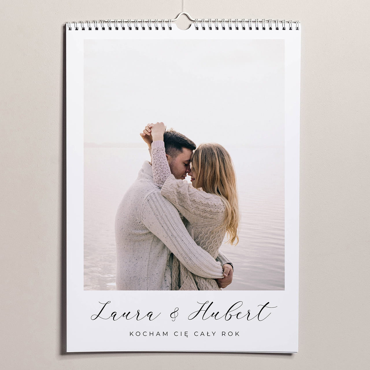 Kalendarz ścienny ze zdjęciami na Walentynki