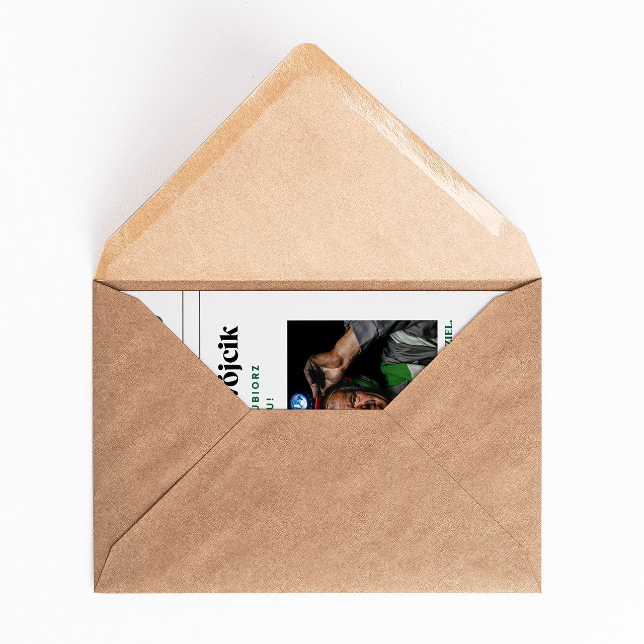 Kartka ze zdjęciem na Dzień Górnika prezent na Barbórkę kartka dla górnika. 