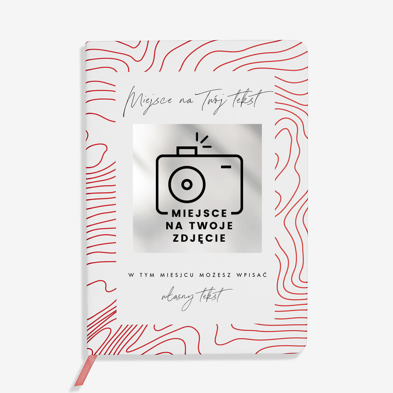 Personalizowany notatnik ze złotymi brzegami TWOJE ZDJĘCIE I TEKST