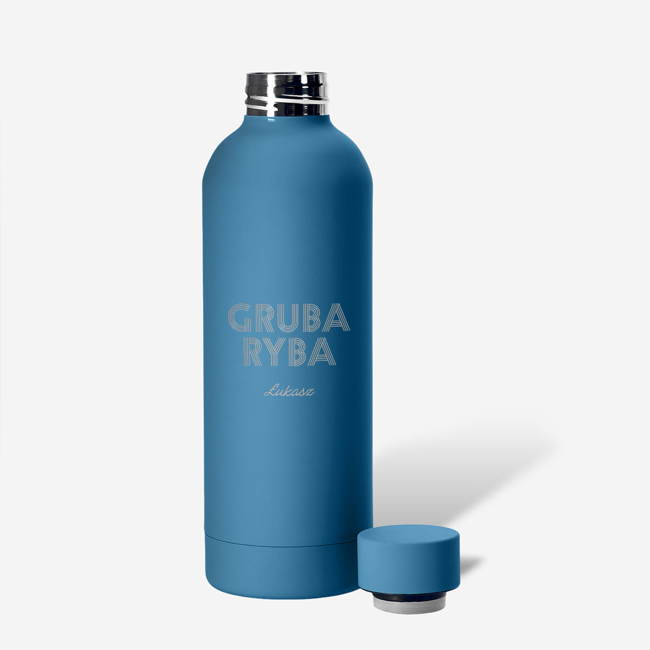 Personalizowana butelka termiczna - prezent wędkarski prezent dla wędkarza termos personalizowany