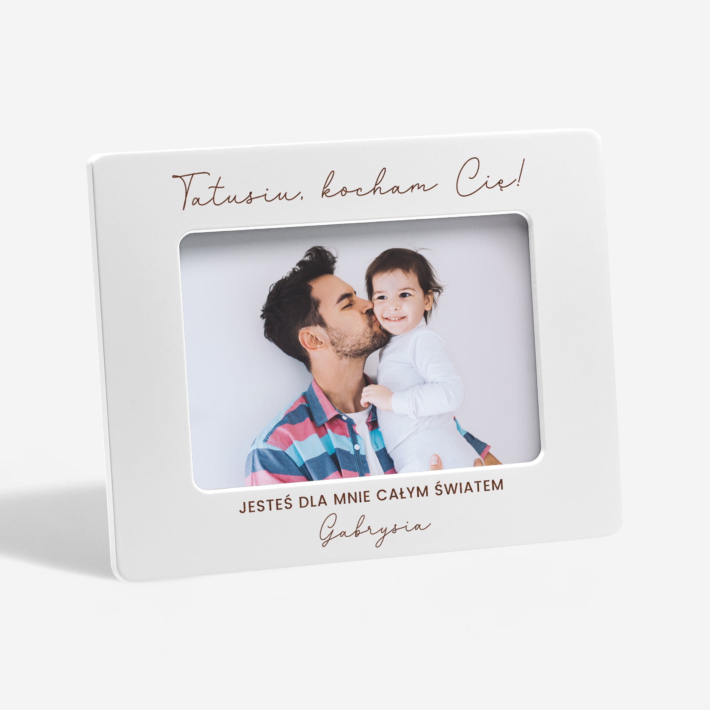 Ramka z grawerem na prezent dla taty personalizowany prezent dla taty wyjątkowy prezent dla taty na Dzień Taty
