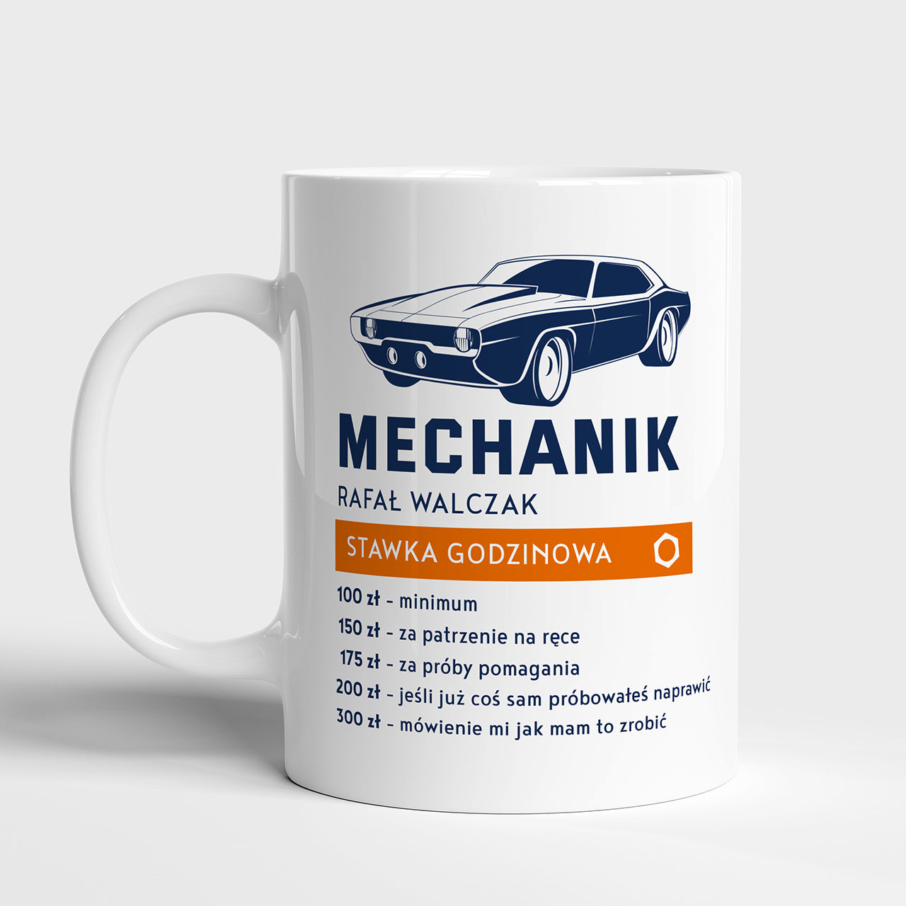 Kubek dla mechanika - Stawka Godzinowa