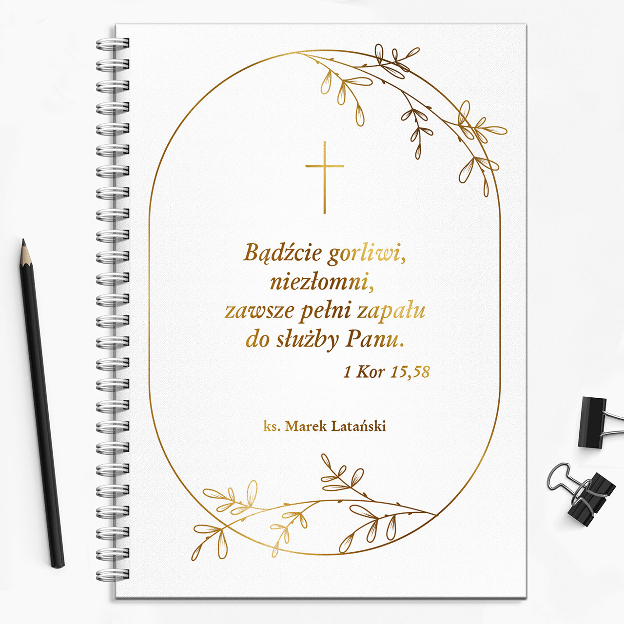Notatnik personalizowany dla księdza - podziękowanie