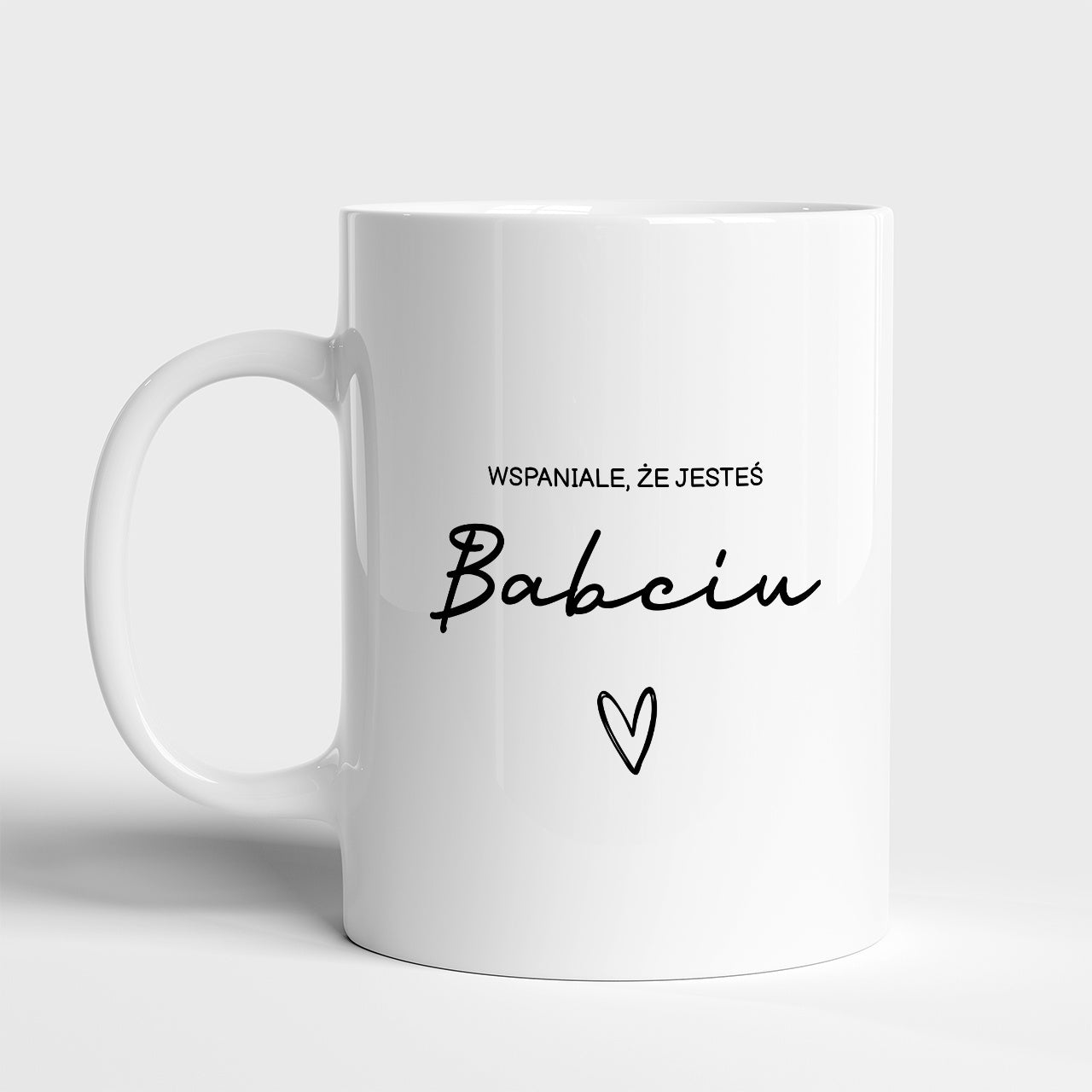 Personalizowany kubek dla babci - Wspaniale, Że Jesteś wzruszając prezent dla babci na Dzień Babci