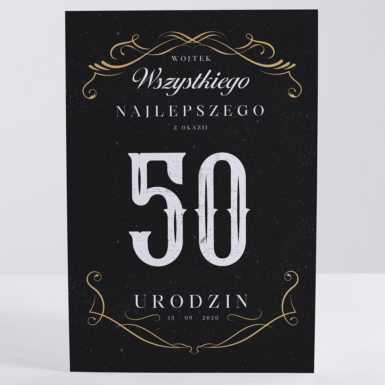 Kartka dla niego na 50 urodziny