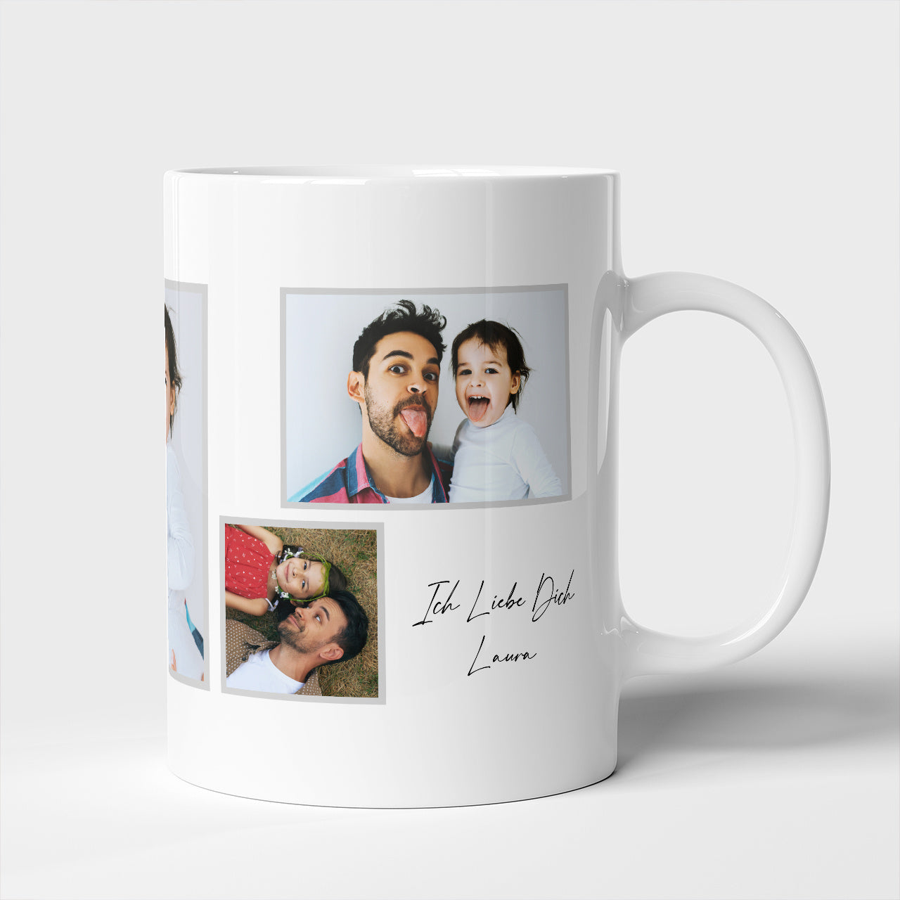 Becher mit Fotos für Papa – Geschenk