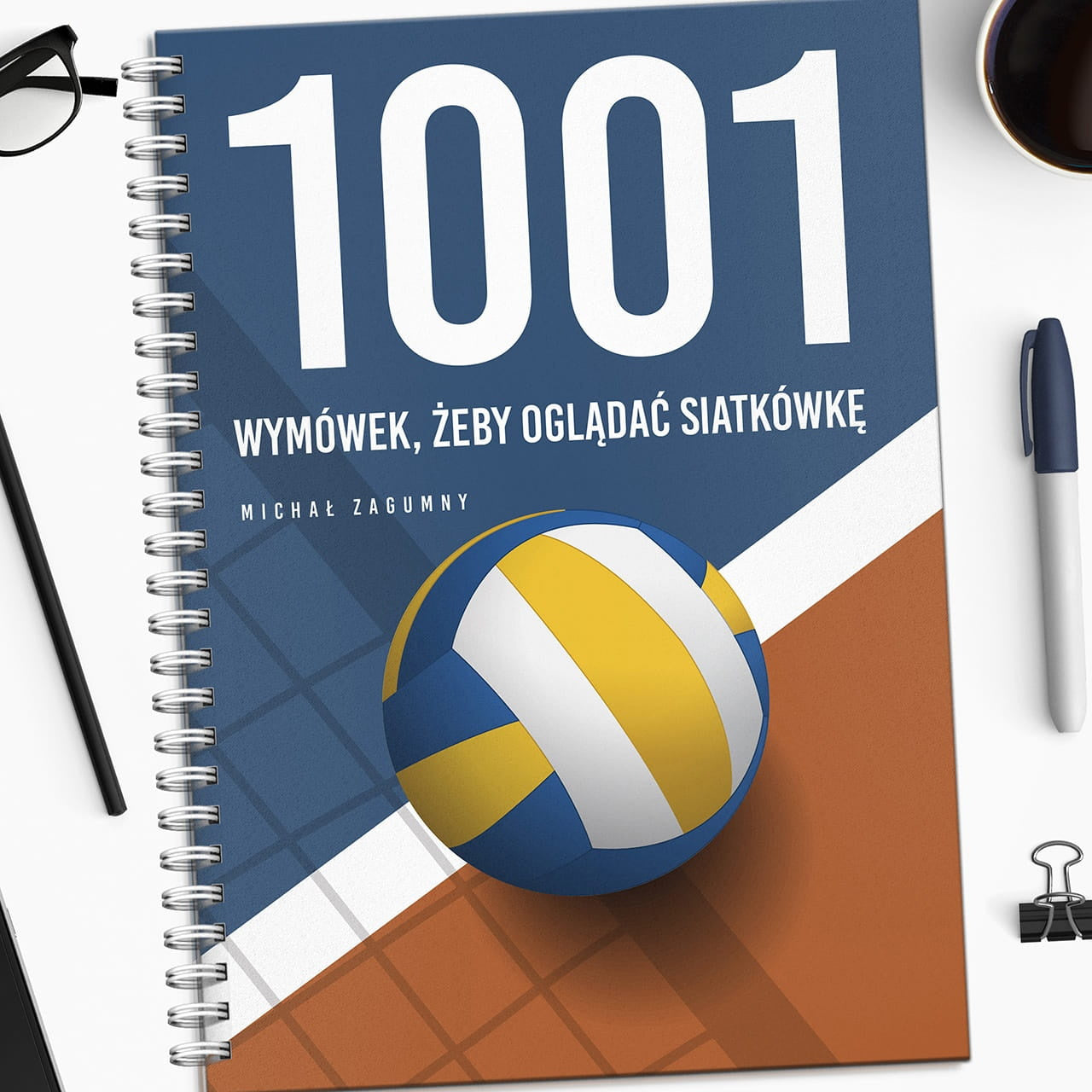 Personalizowany notatnik dla fana siatkówki