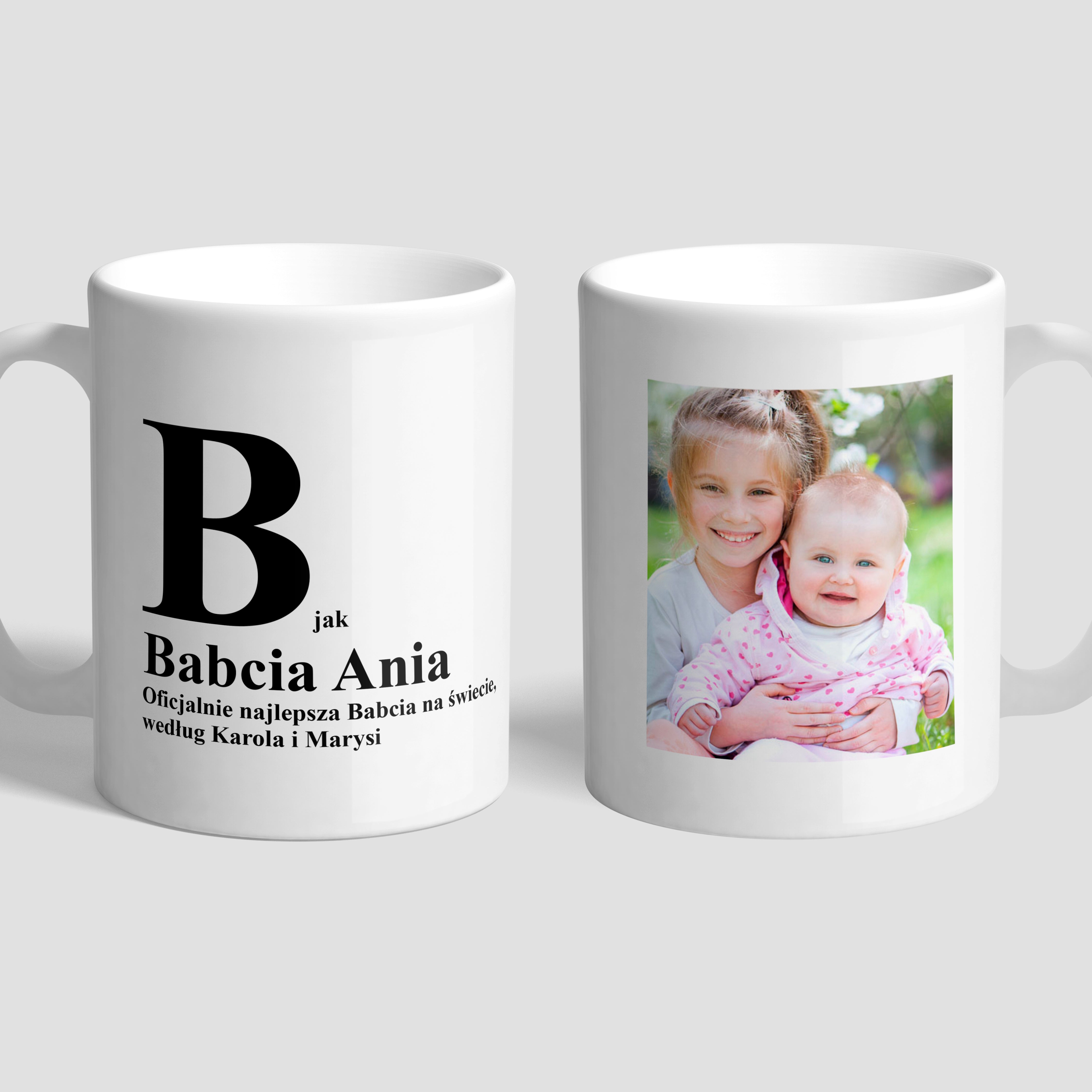 Personalizowany kubek dla babci - Najlepsza Na Świecie