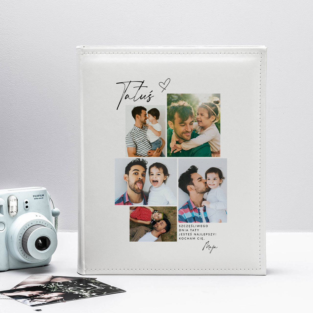 Personalizowany album na Dzień Taty - kolaż zdjęć