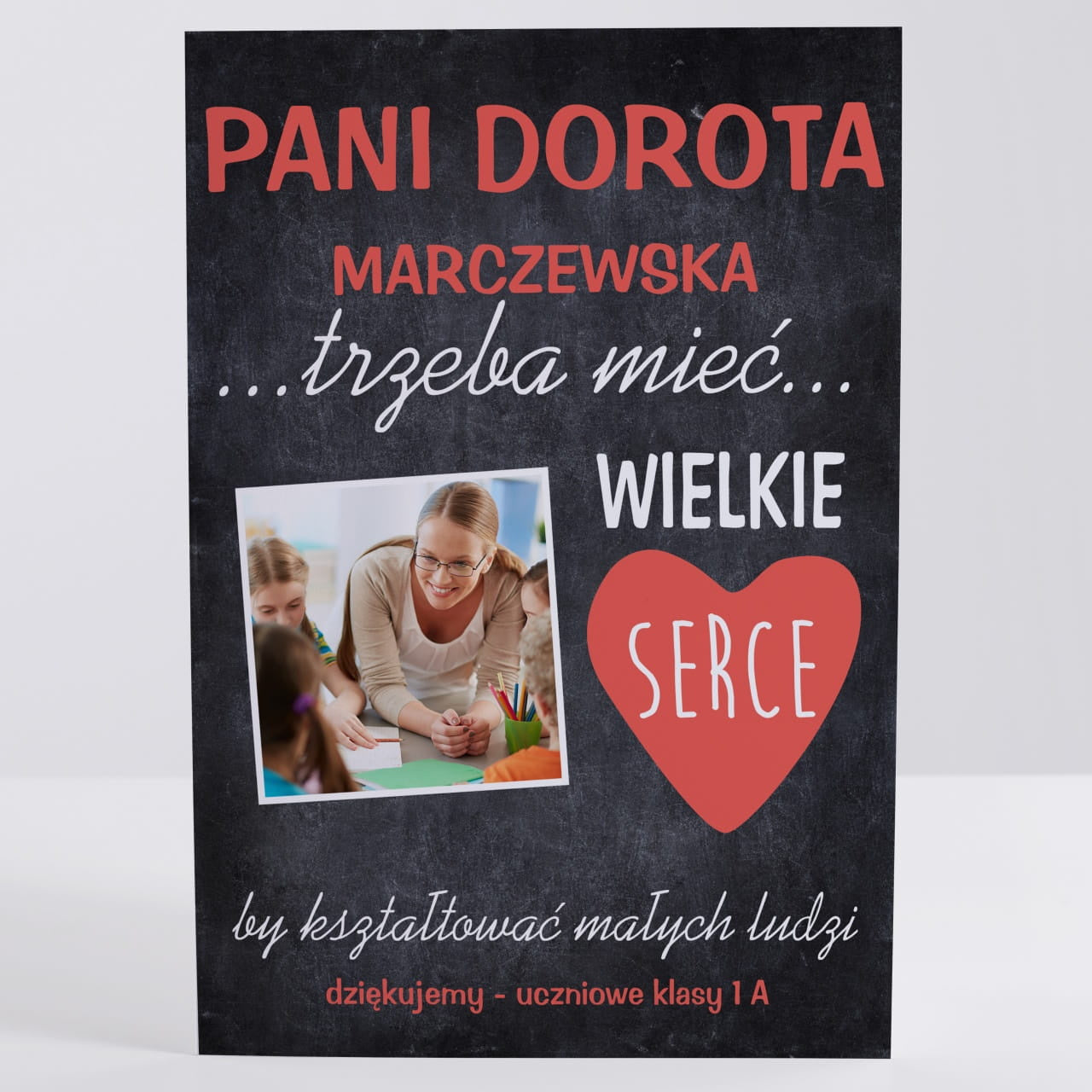 Kartka z podziękowaniem dla nauczycielki